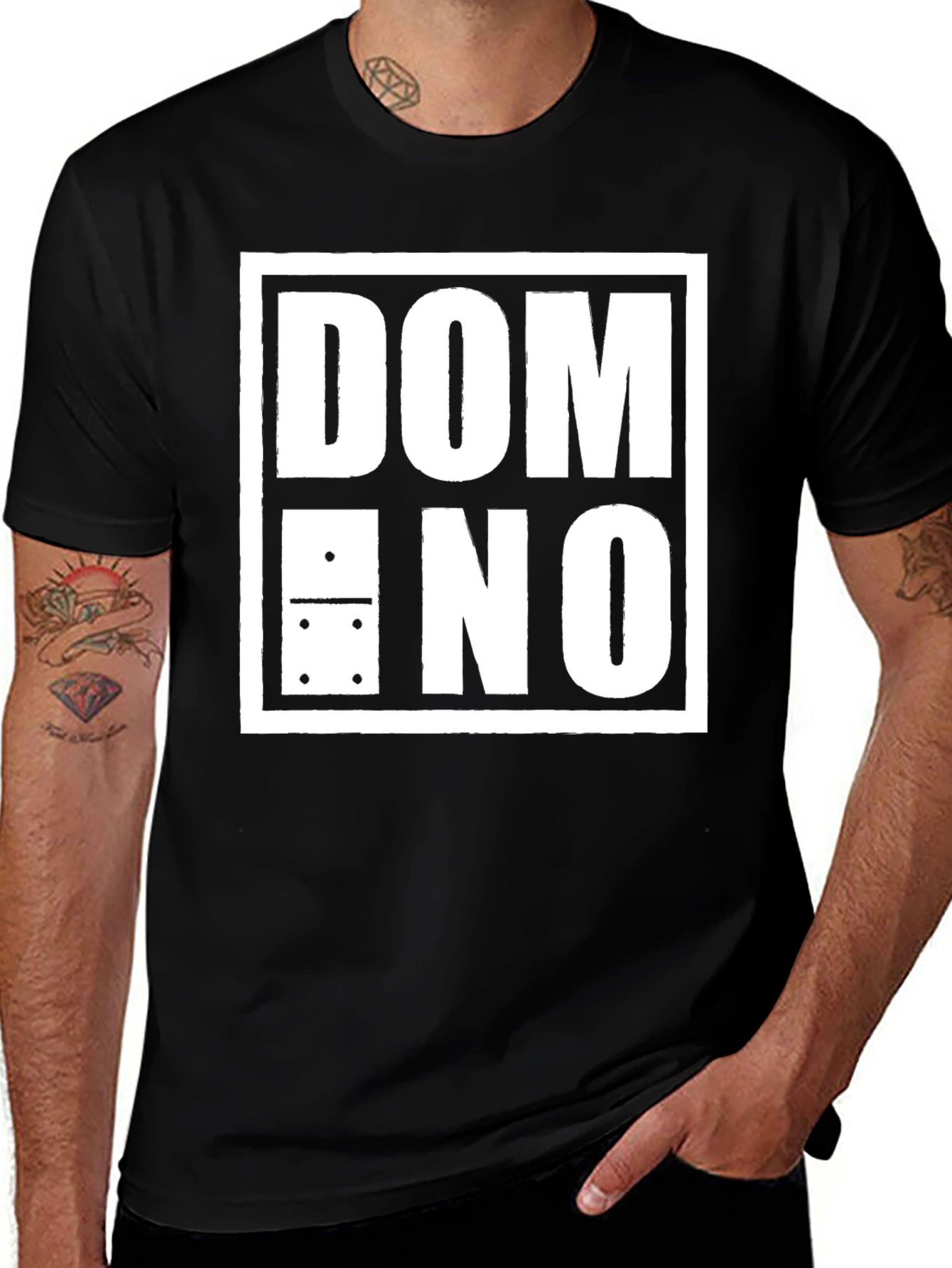 Domino Graphic Tee - Stylish & Comfortable Cotton Blend Shirt