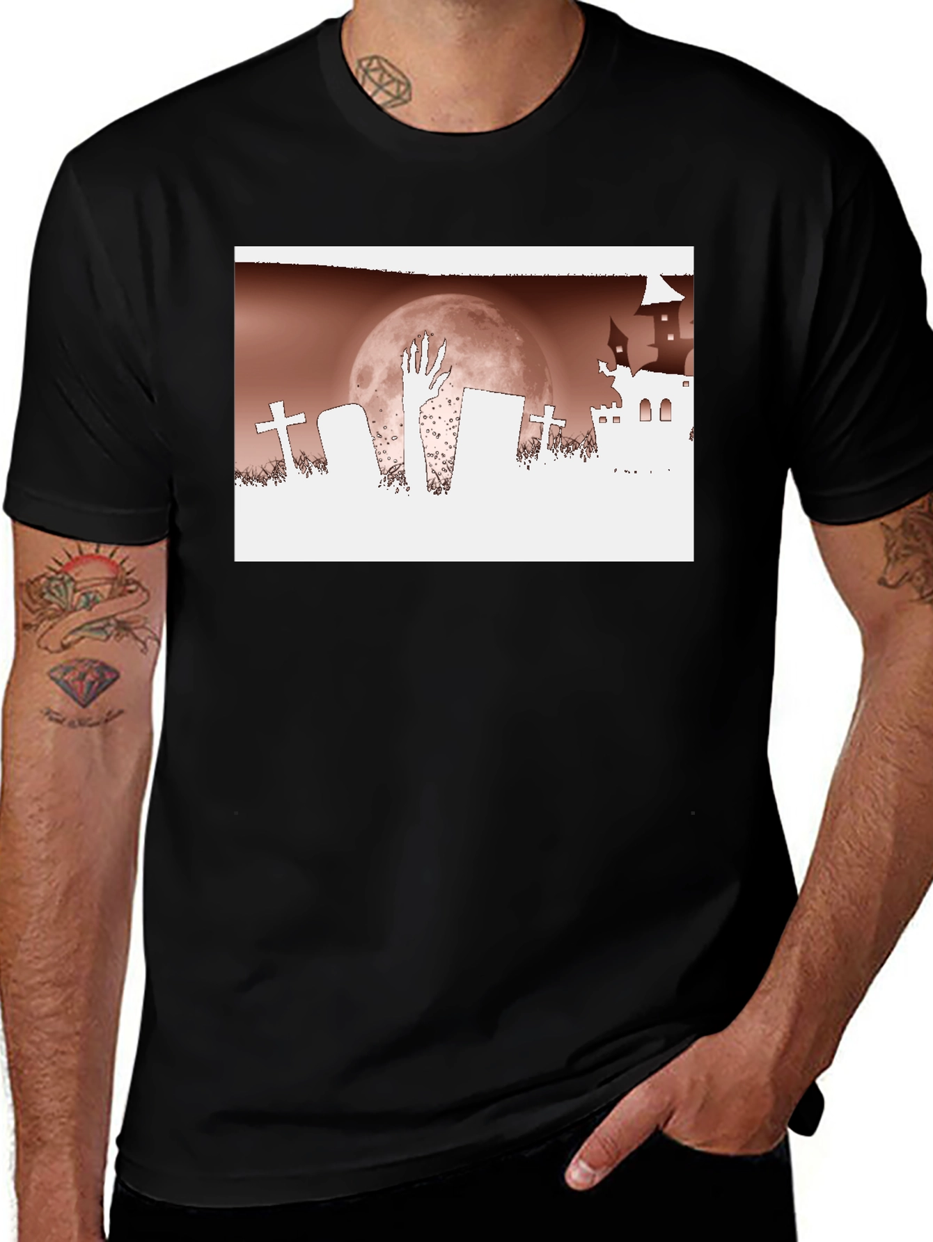 Halloween Graveyard T-Shirt