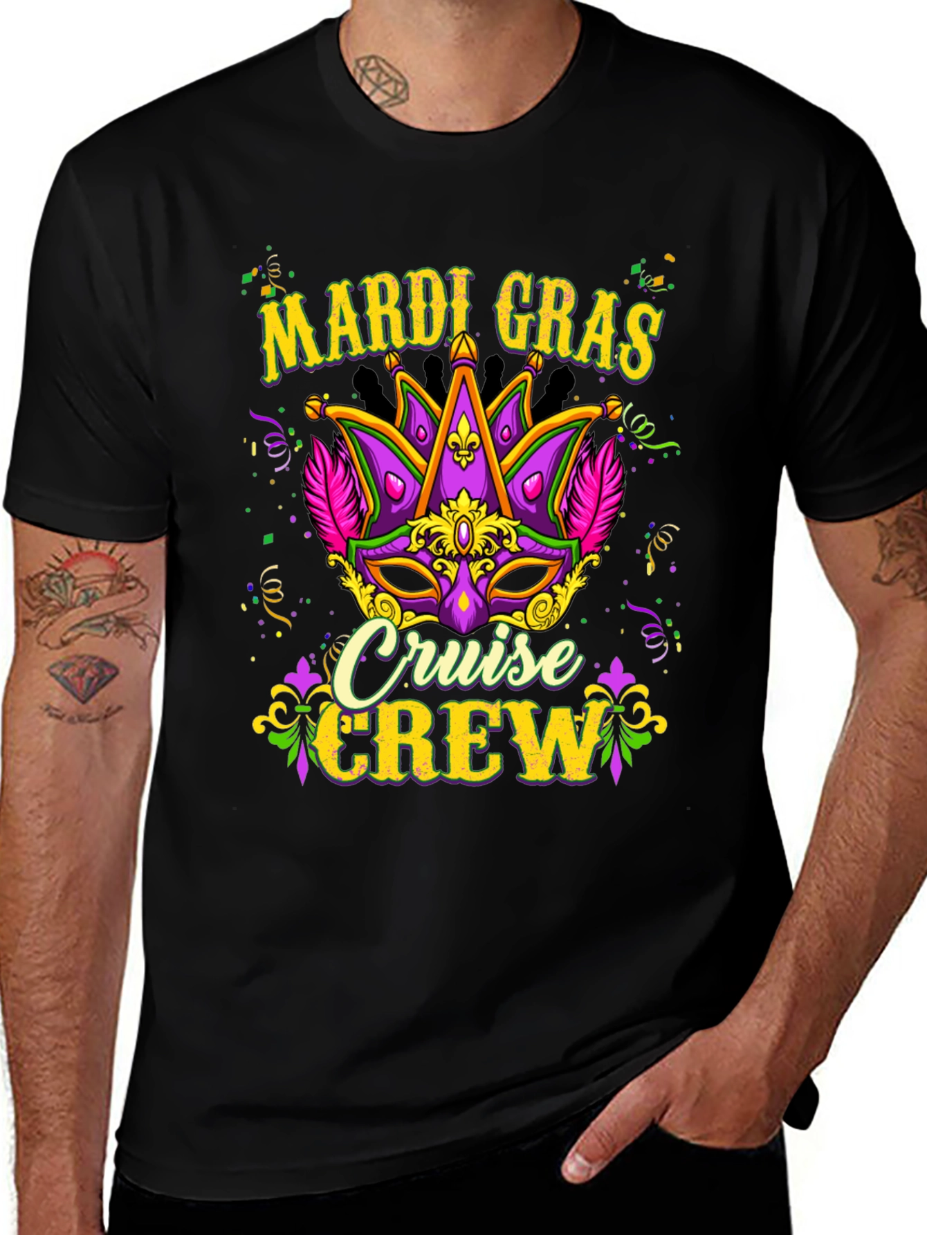 Mardi Gras Cruise Crew T-Shirt
