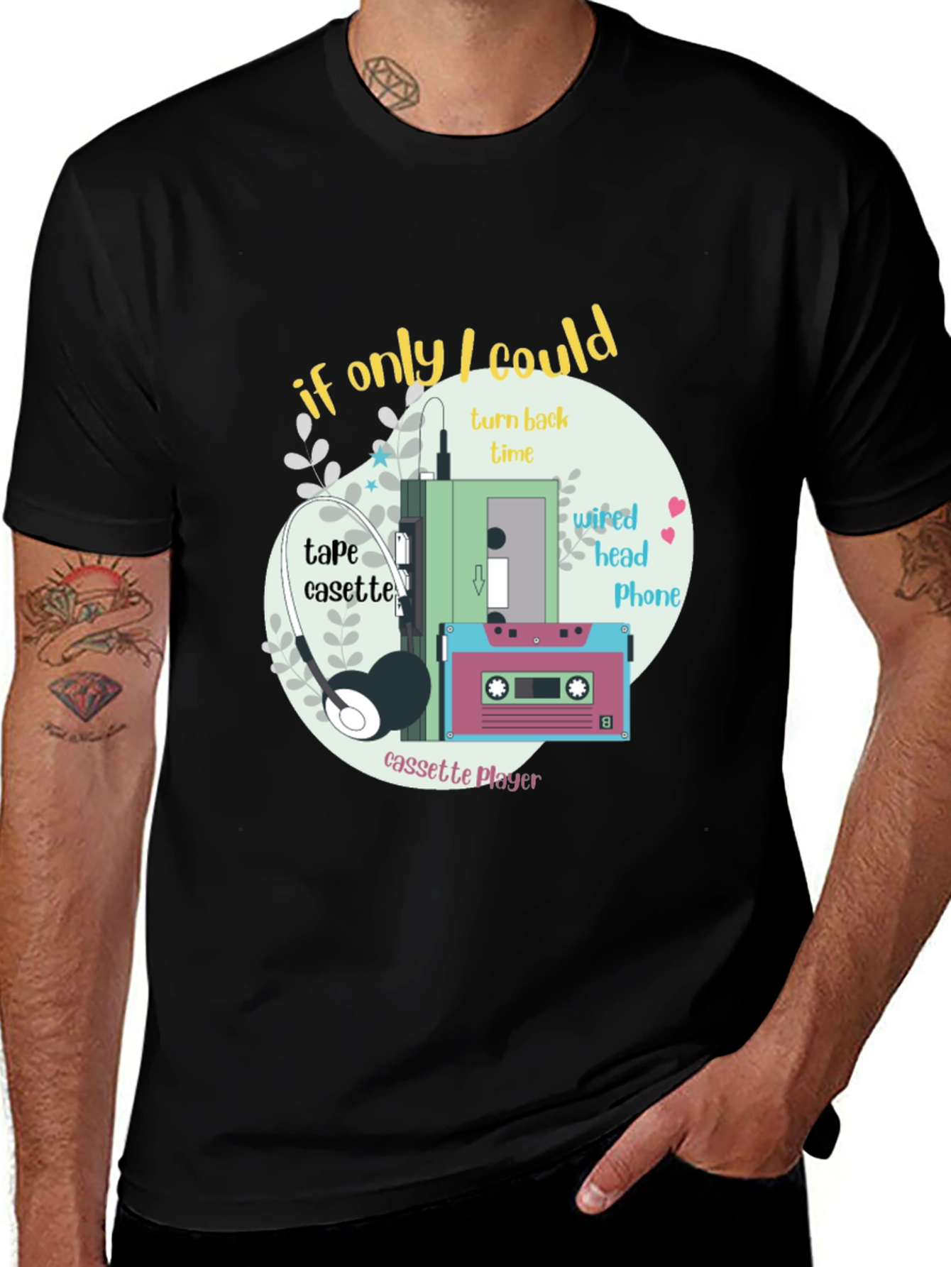 Variant 29 of Retro Cassette Player Graphic T-Shirt