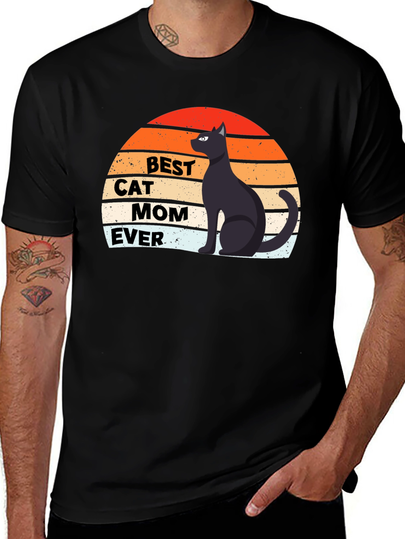 Variant 16 of Best Cat Mom Ever Graphic Tee