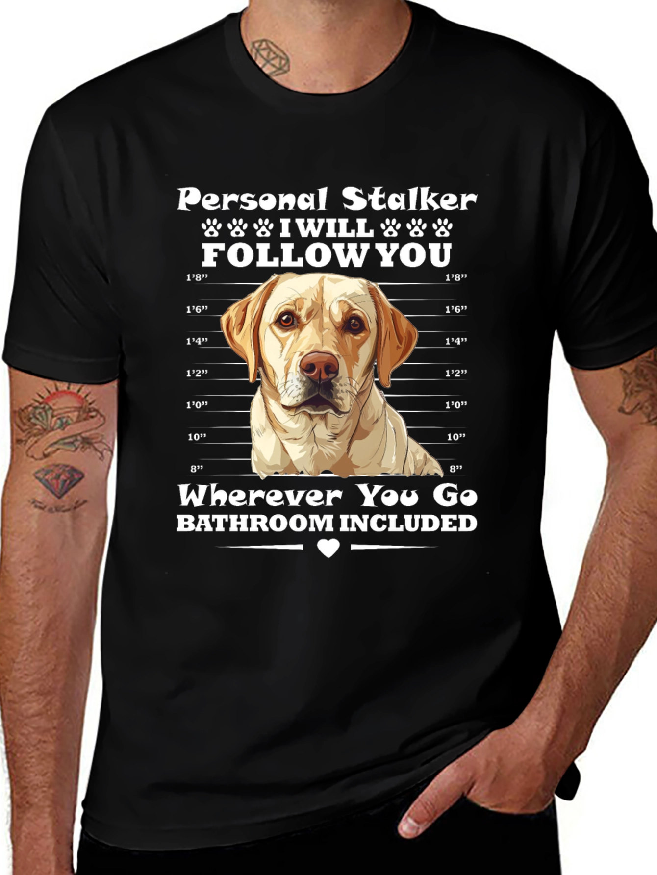 Variant 5 of Personal Stalker Dog T-Shirt
