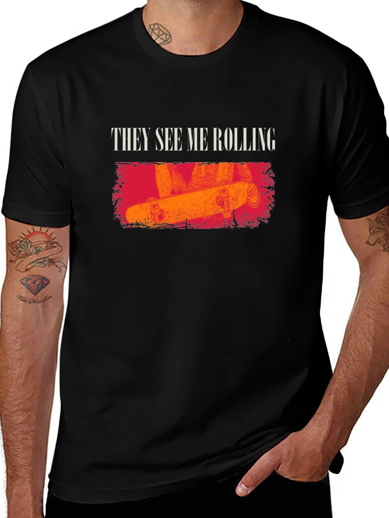 They See Me Rolling Graphic T-Shirt