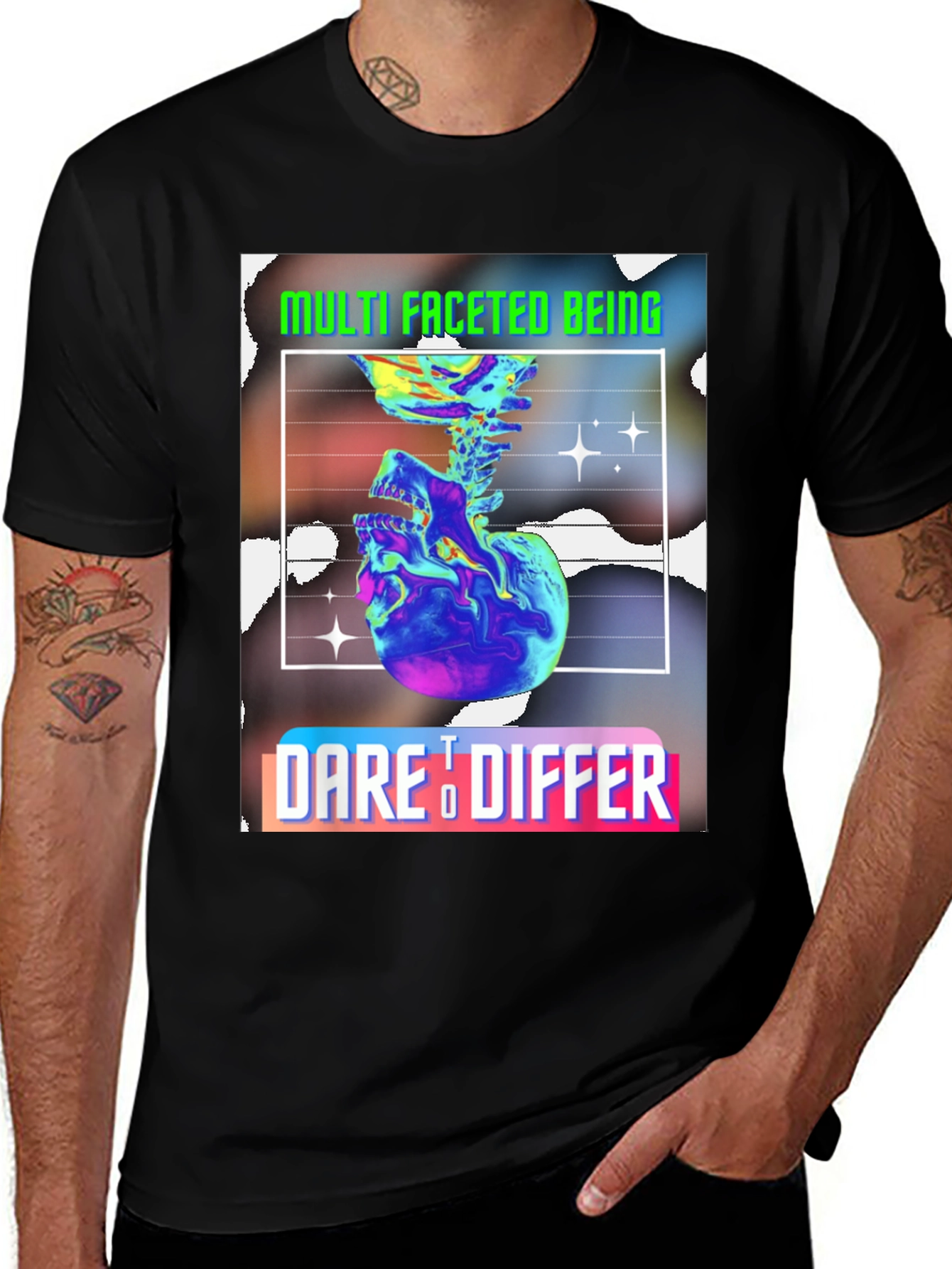Variant 29 of Multi Faceted Being Graphic Tee - Dare to Differ