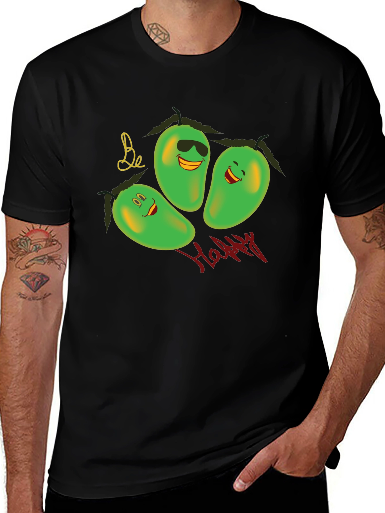 Variant 16 of Be Happy Mango T-Shirt