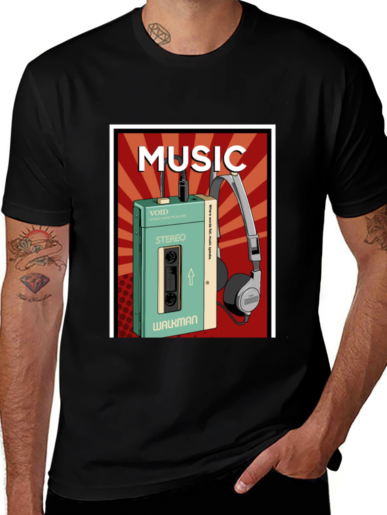 Variant 12 of Retro Music Lover T-Shirt