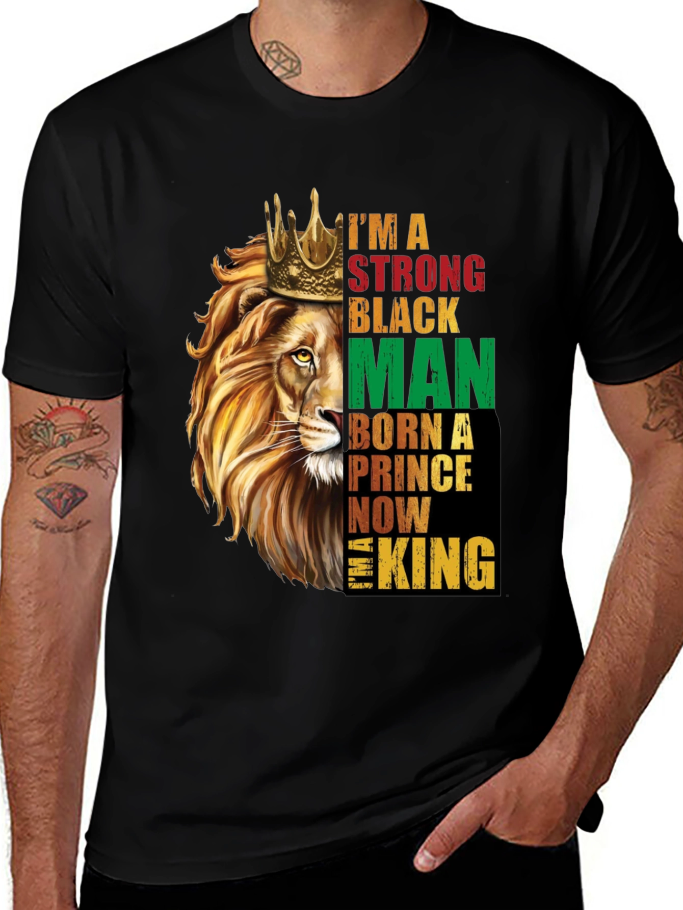 Variant 20 of Strong Black Man Lion King T-Shirt