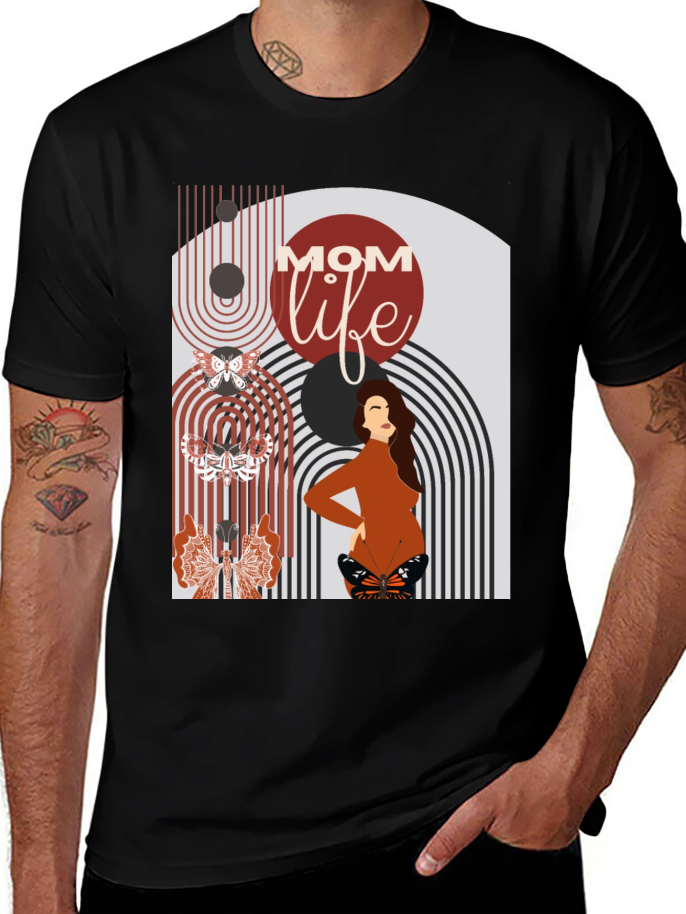 Mom Life Graphic Tee - Modern Maternity Style