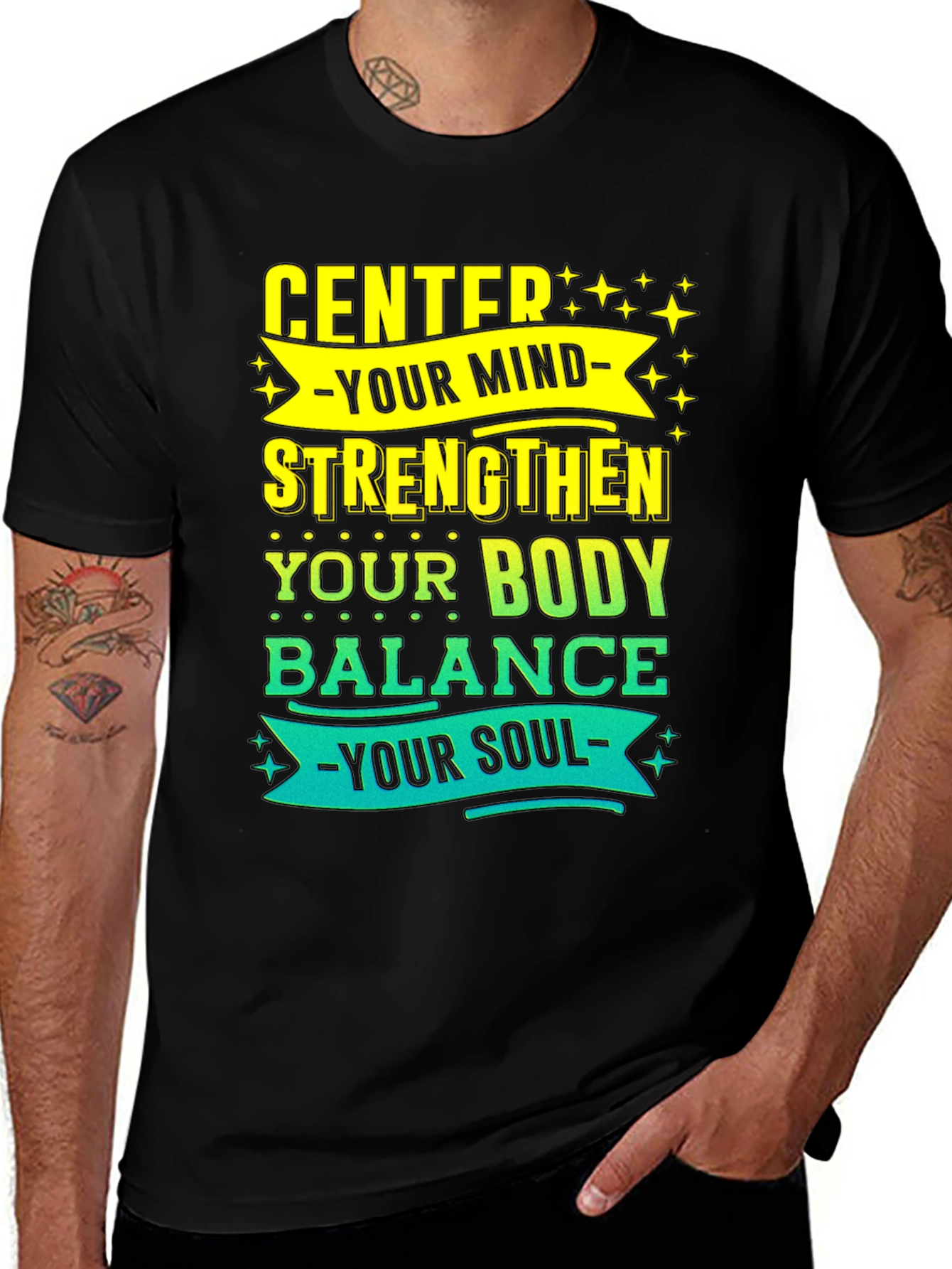 Variant 22 of Center Your Mind Graphic T-Shirt