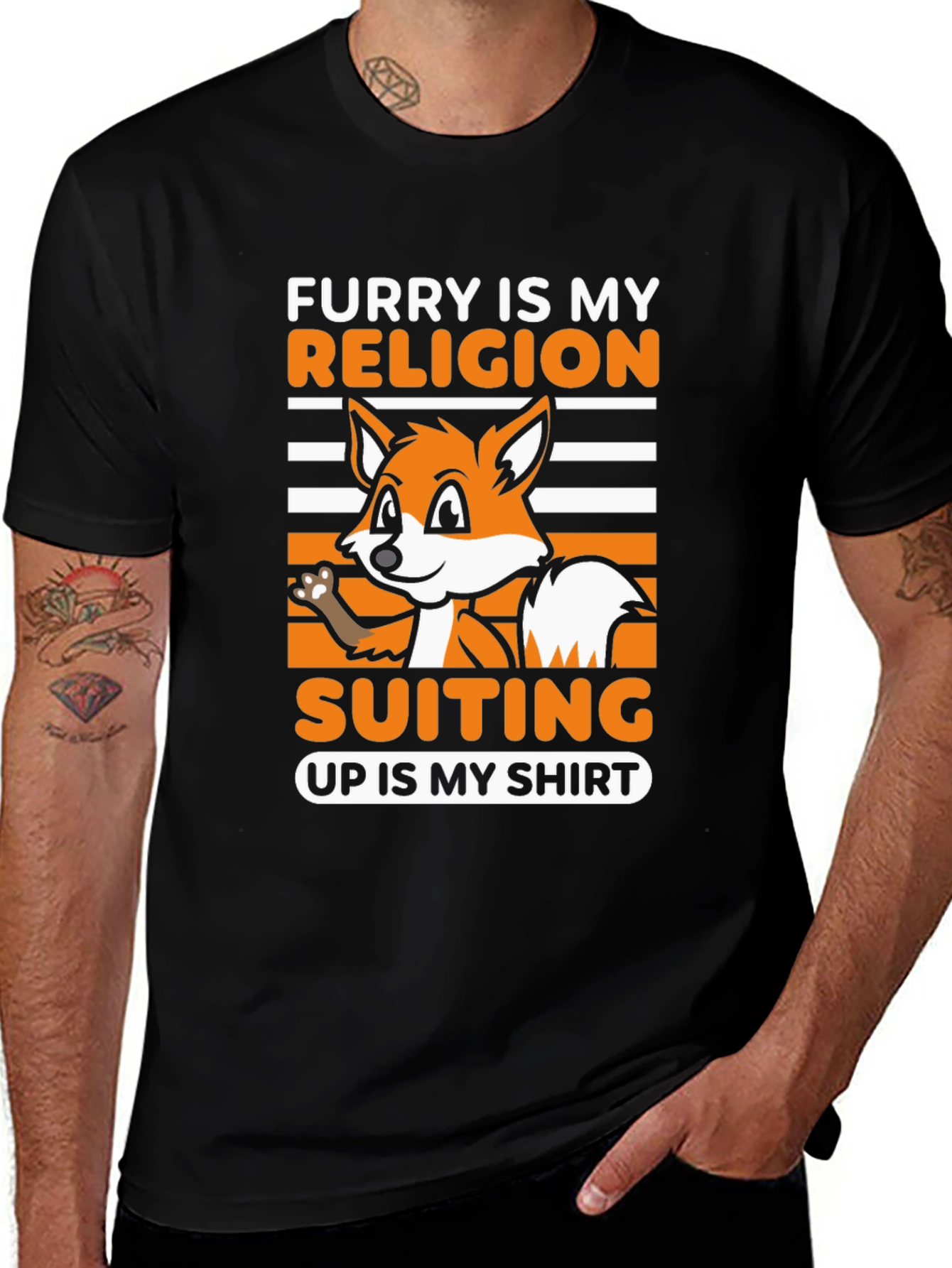 Variant 24 of Furry Religion Graphic Tee - Unique Animal Lover Gift