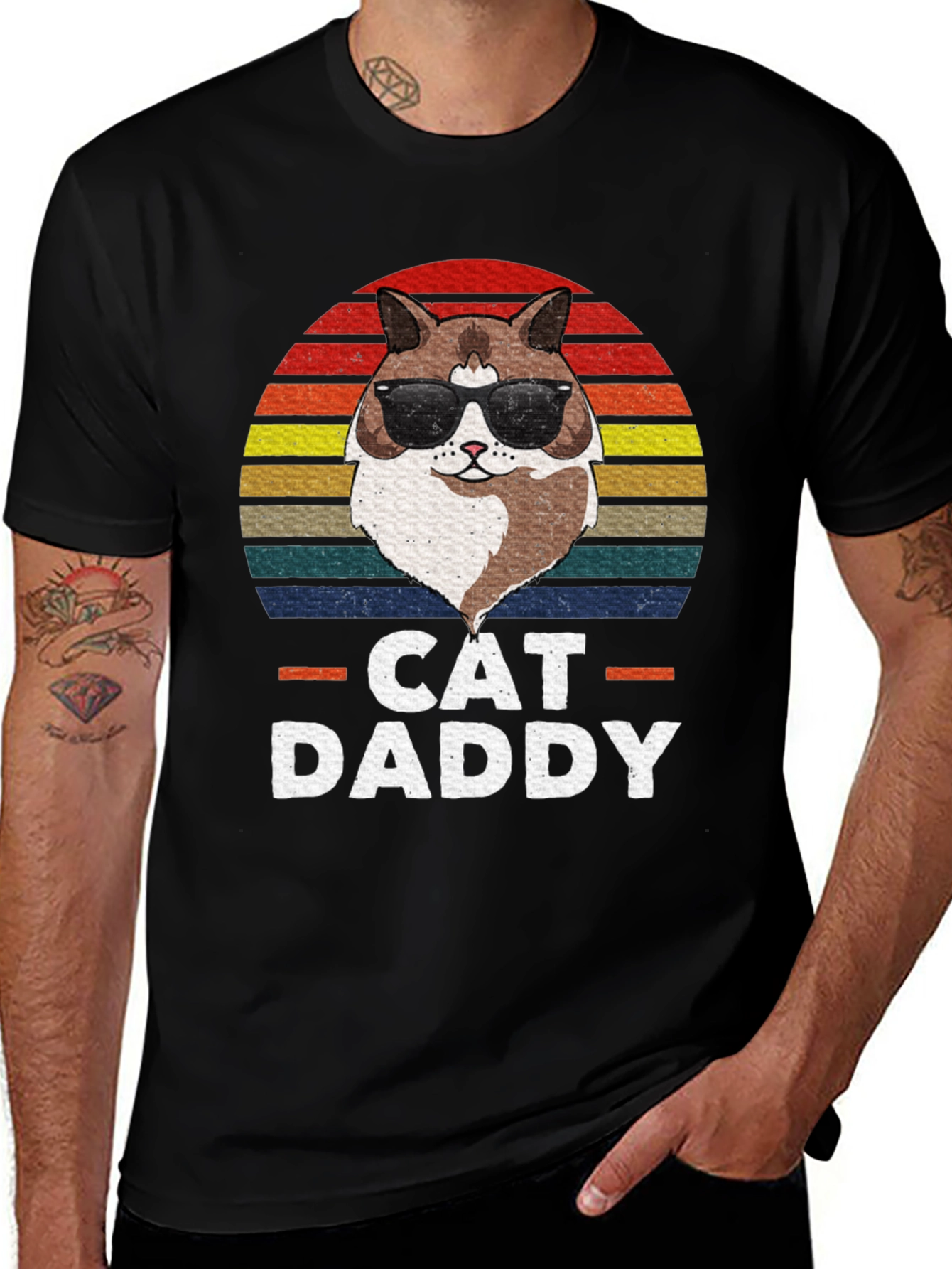 Variant 24 of Cat Daddy Graphic T-Shirt