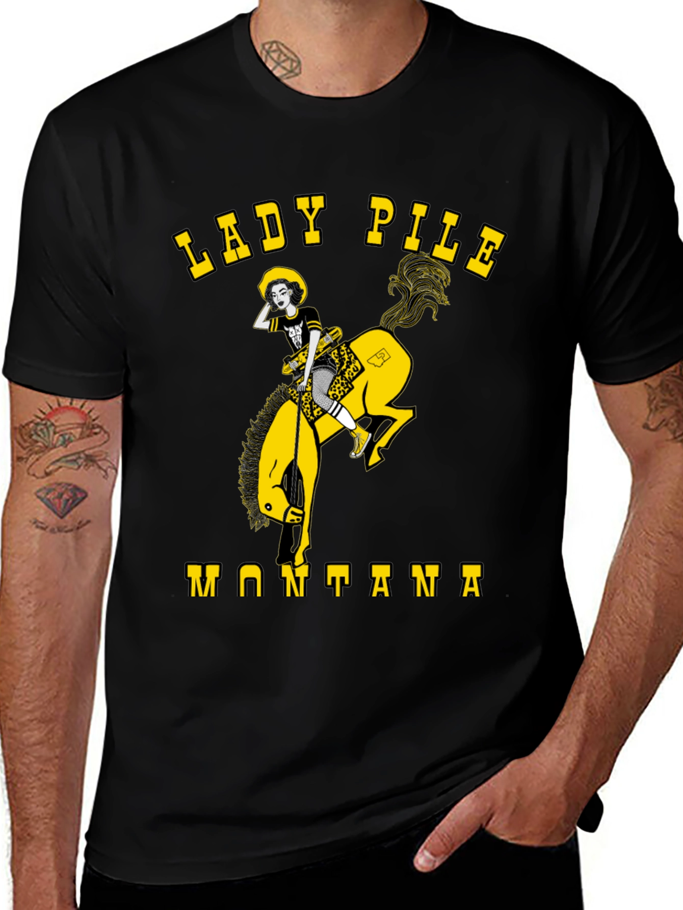 Lady Pile Montana Graphic Tee