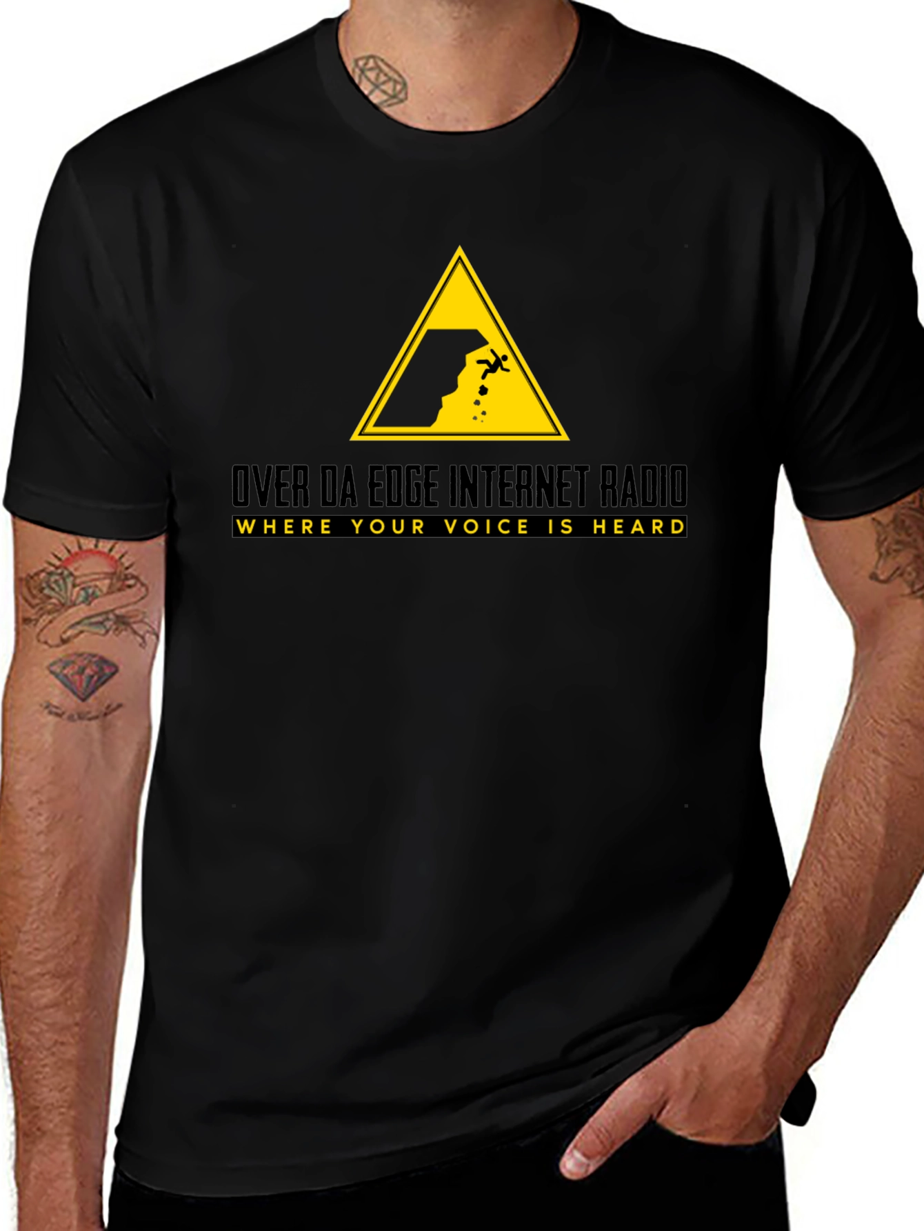 Variant 14 of Over Da Edge Internet Radio T-Shirt