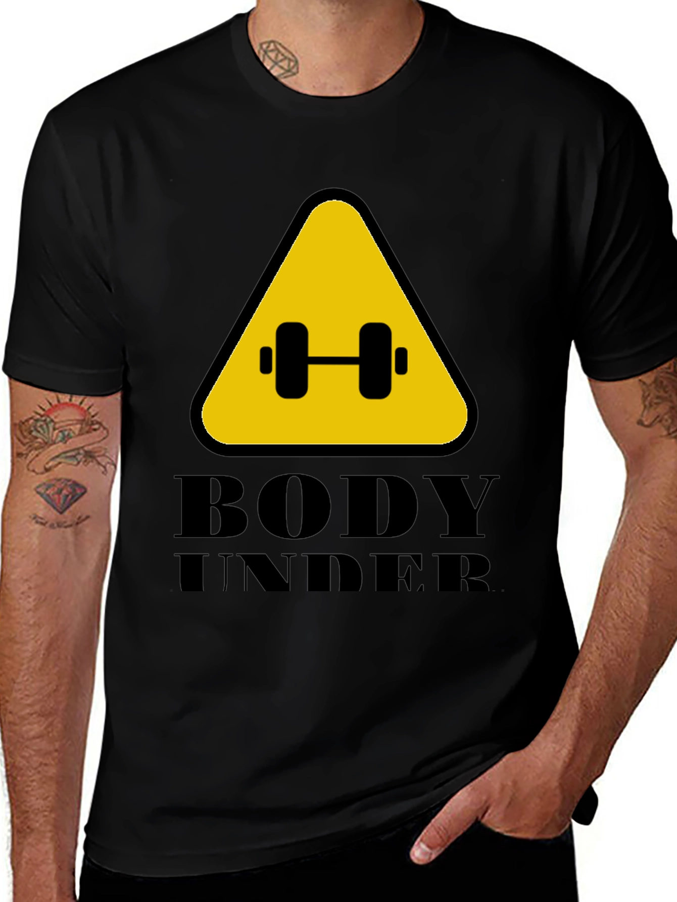 Variant 15 of Body Under Construction Black T-Shirt