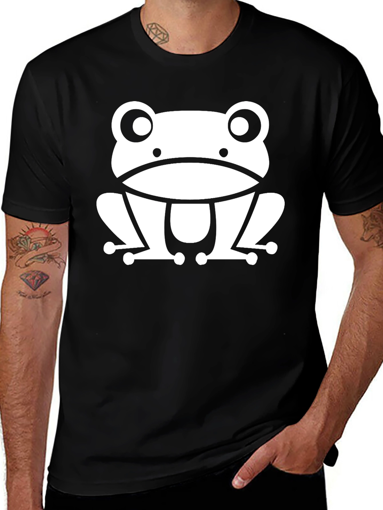 Black Frog Graphic Black T-Shirt main image