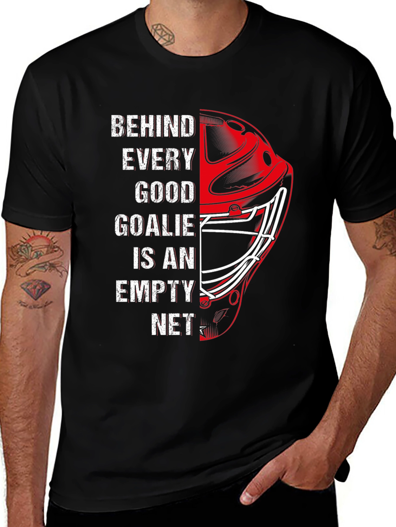 Variant 2 of Hockey Goalie T-Shirt - Empty Net Design