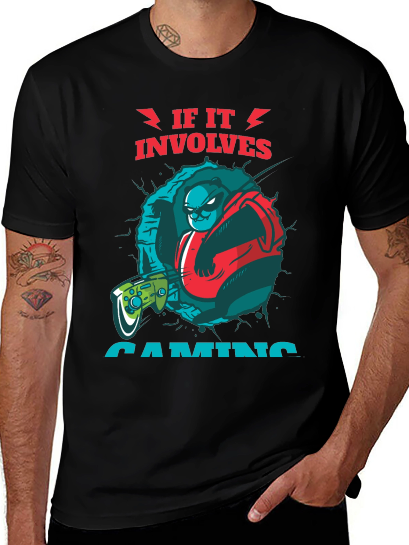 Variant 24 of If It Involves Gaming T-Shirt