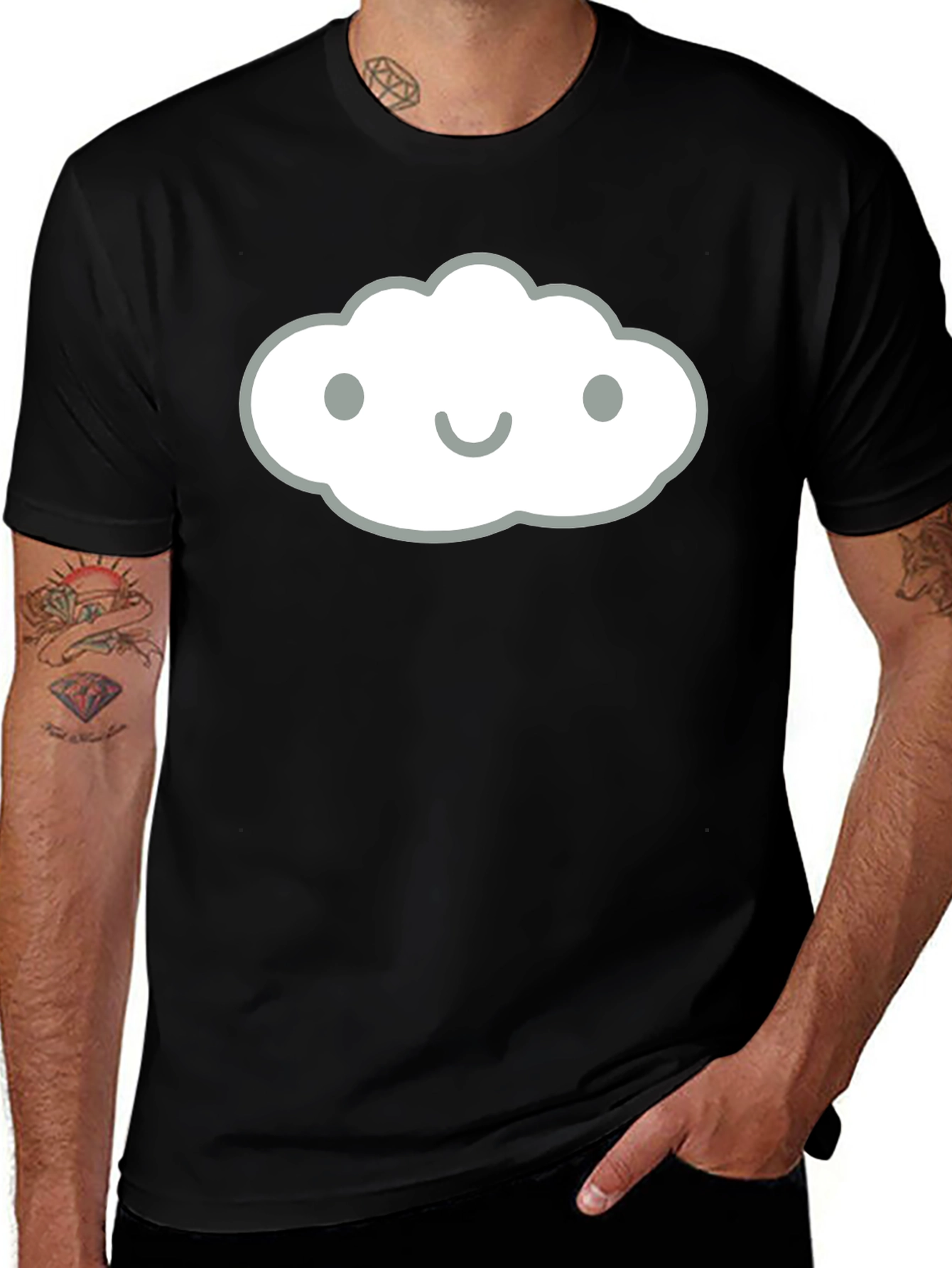 Cute Cloud Graphic Tee - Unisex Cotton T-Shirt