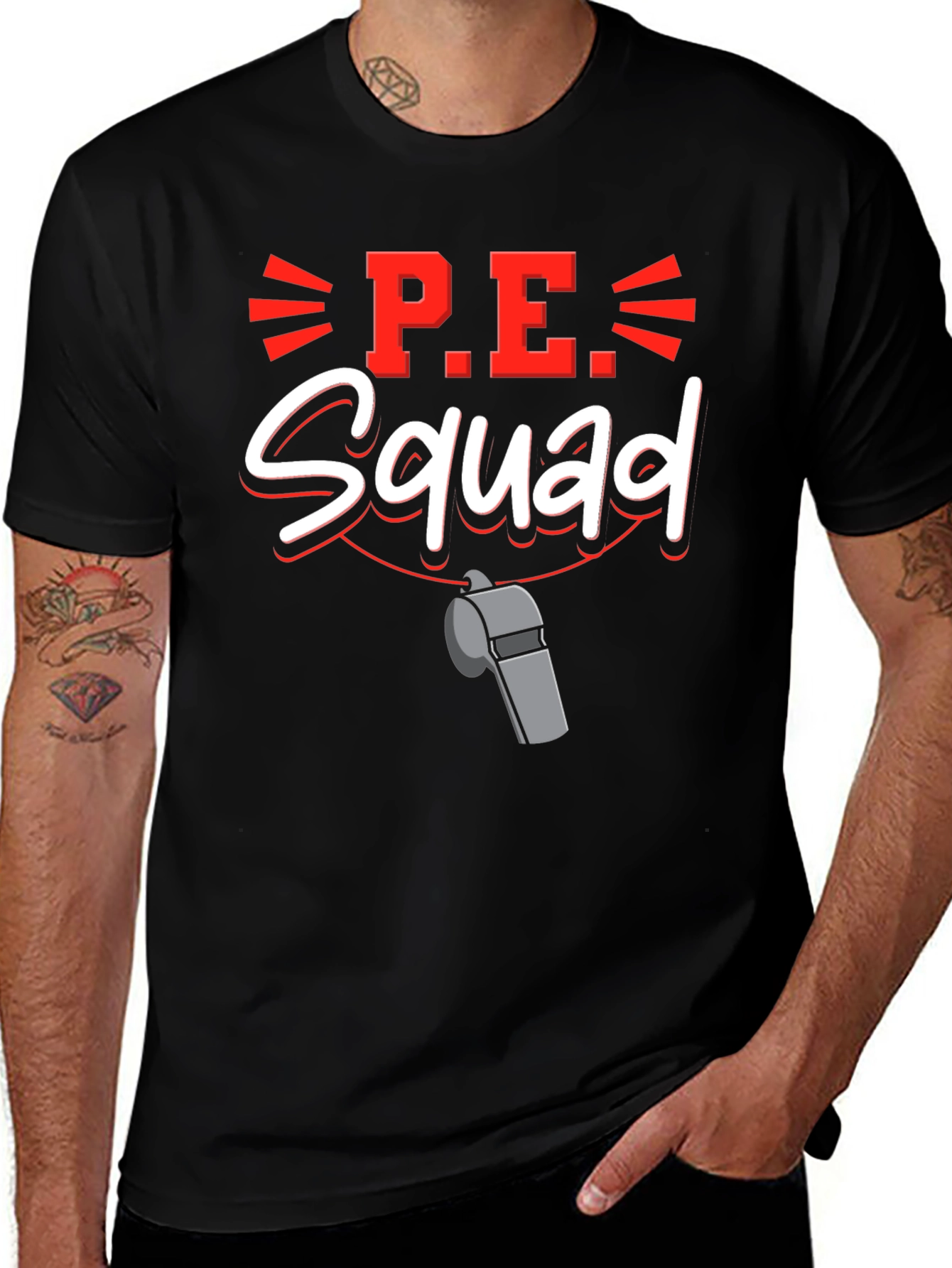P.E. Squad T-Shirt: Gym Teacher Apparel
