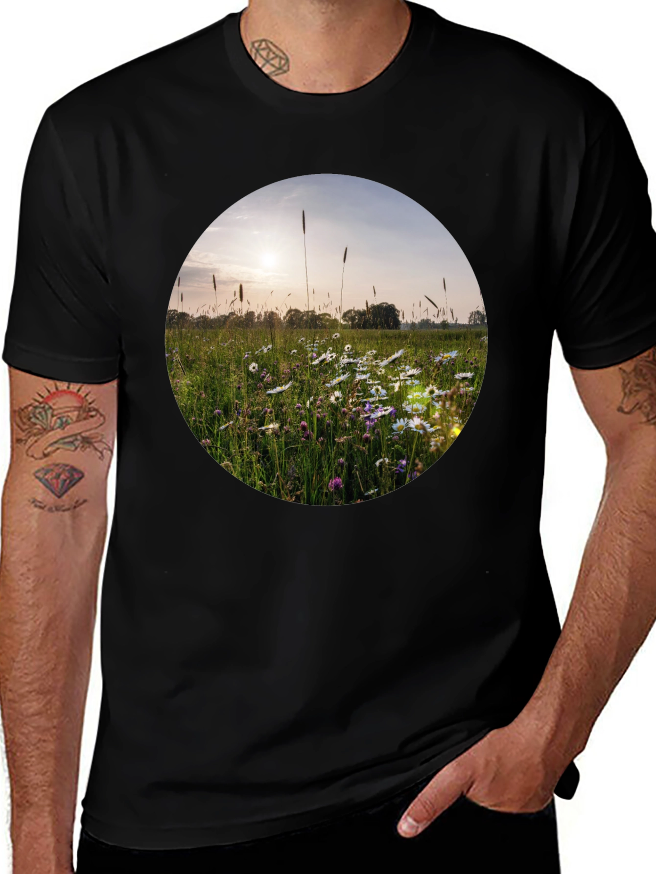 Field of Daisies Graphic Tee