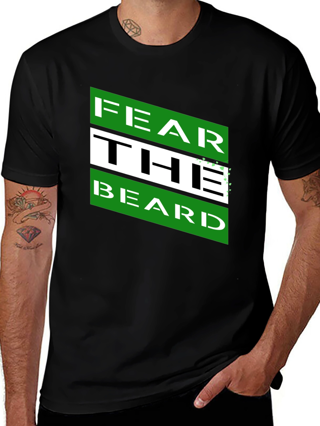 Variant 19 of Fear The Beard Graphic Tee - Men's Short Sleeve T-Shirt