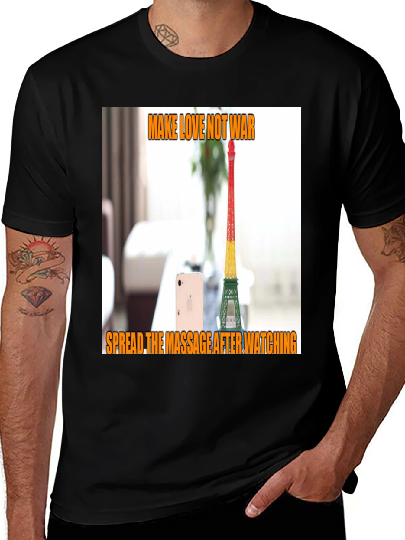 Variant 29 of Make Love Not War Graphic T-Shirt