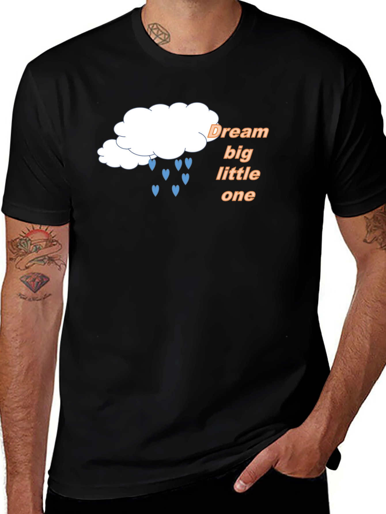 Variant 8 of Dream Big Little One Black Graphic T-Shirt