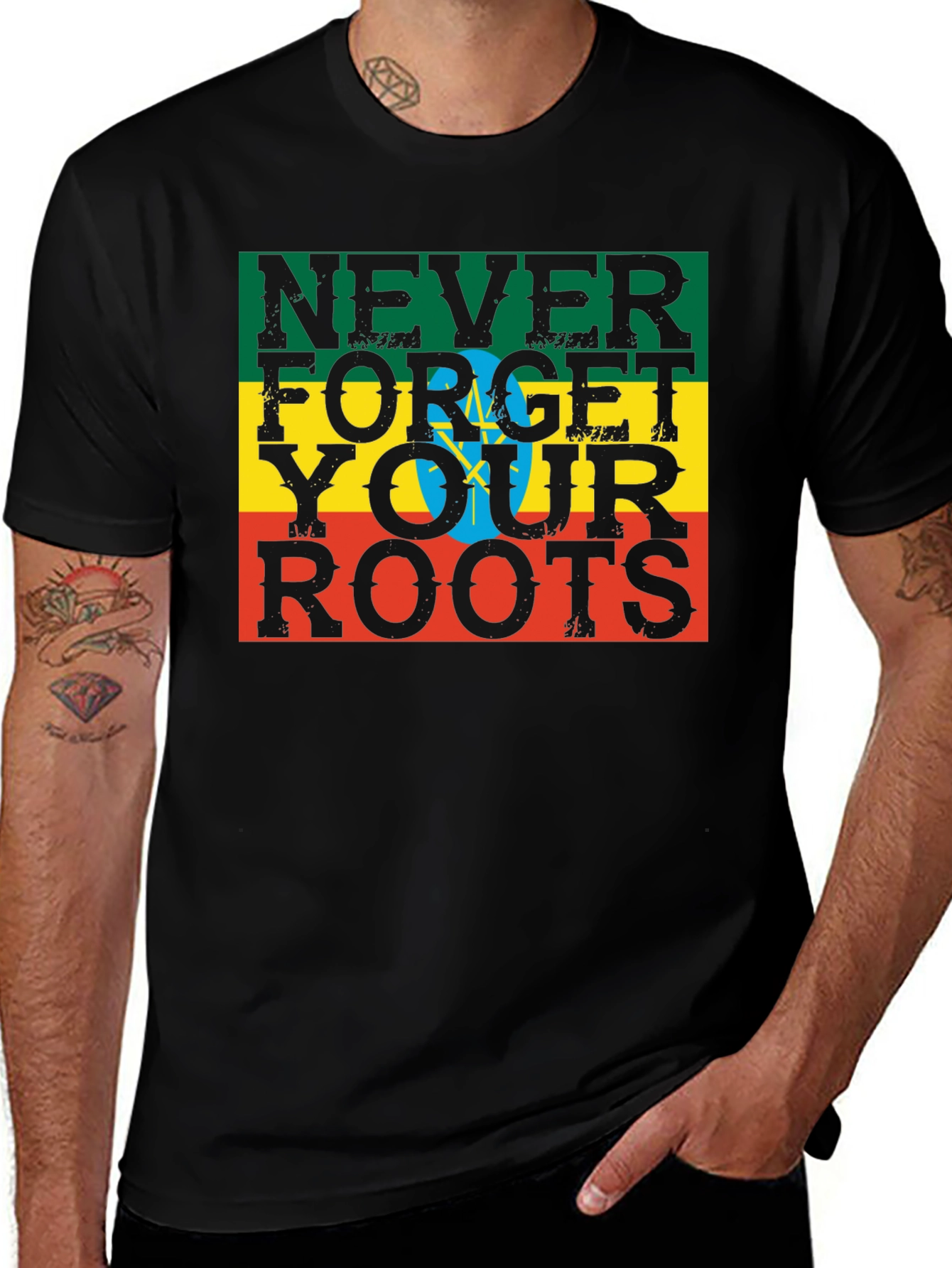 Ethiopian Roots T-Shirt: Never Forget Design