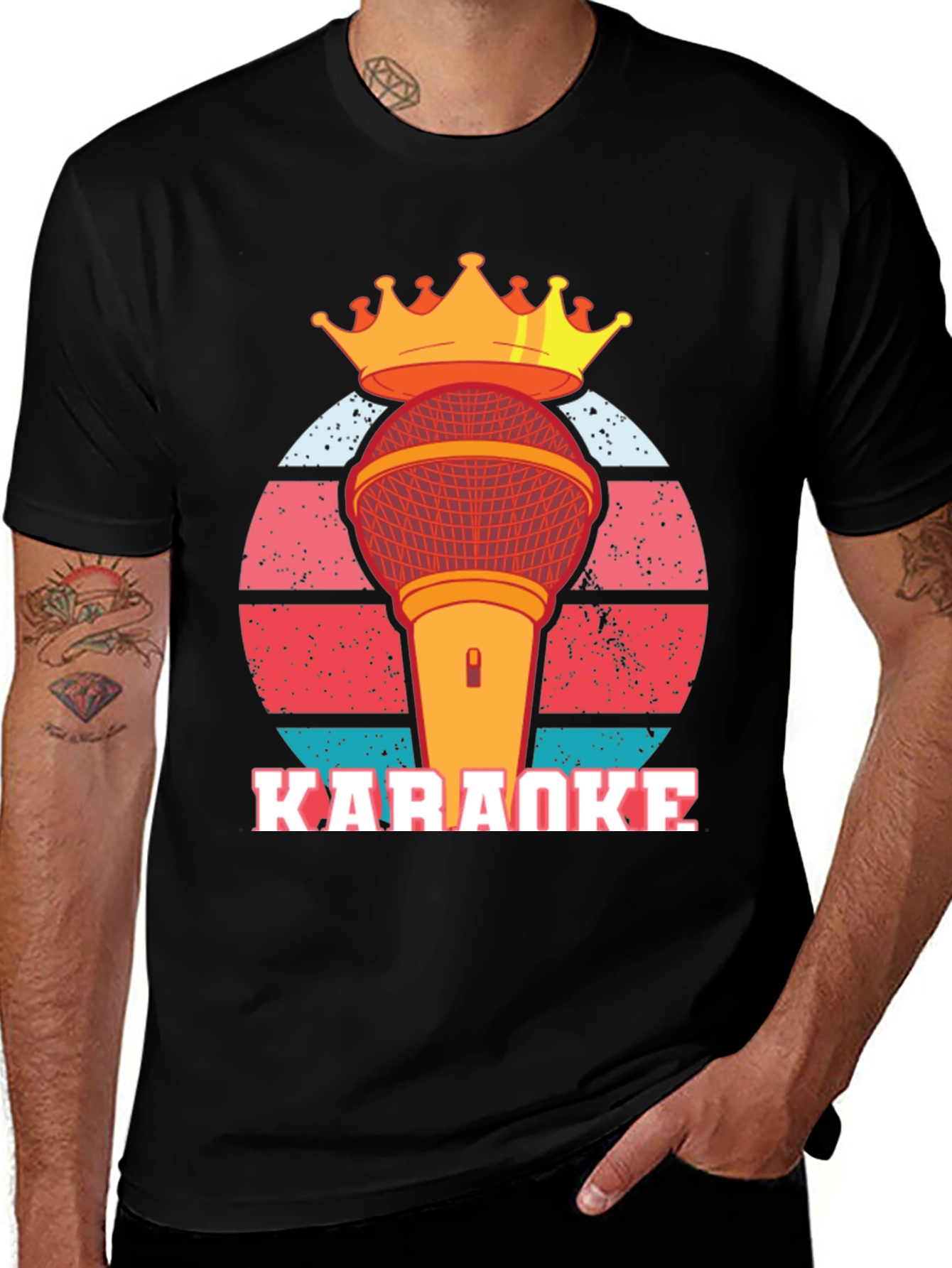 Variant 4 of Karaoke King Graphic Tee - Sing Your Heart Out!