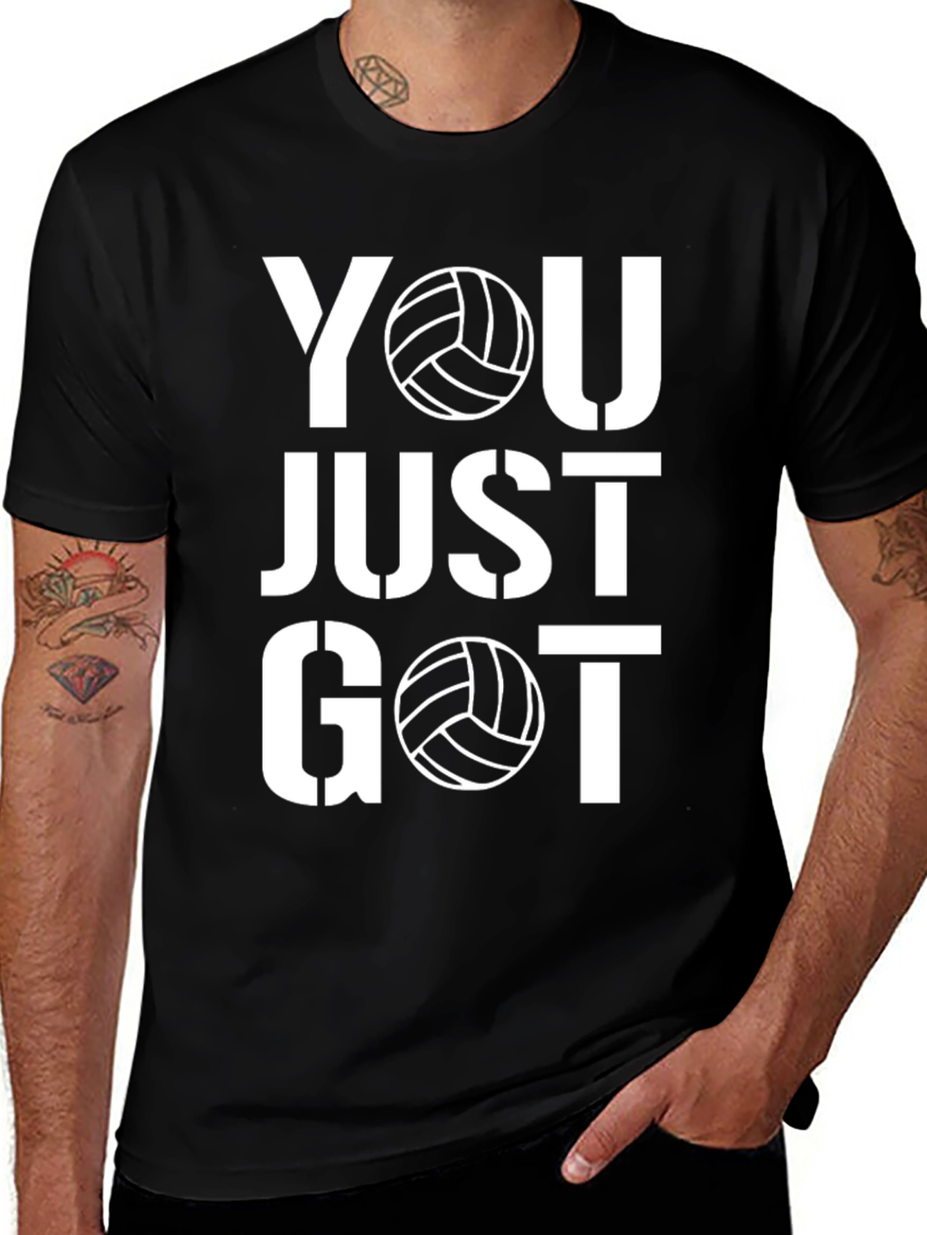 Variant 19 of Volleyball T-Shirt - You Just Got Served!