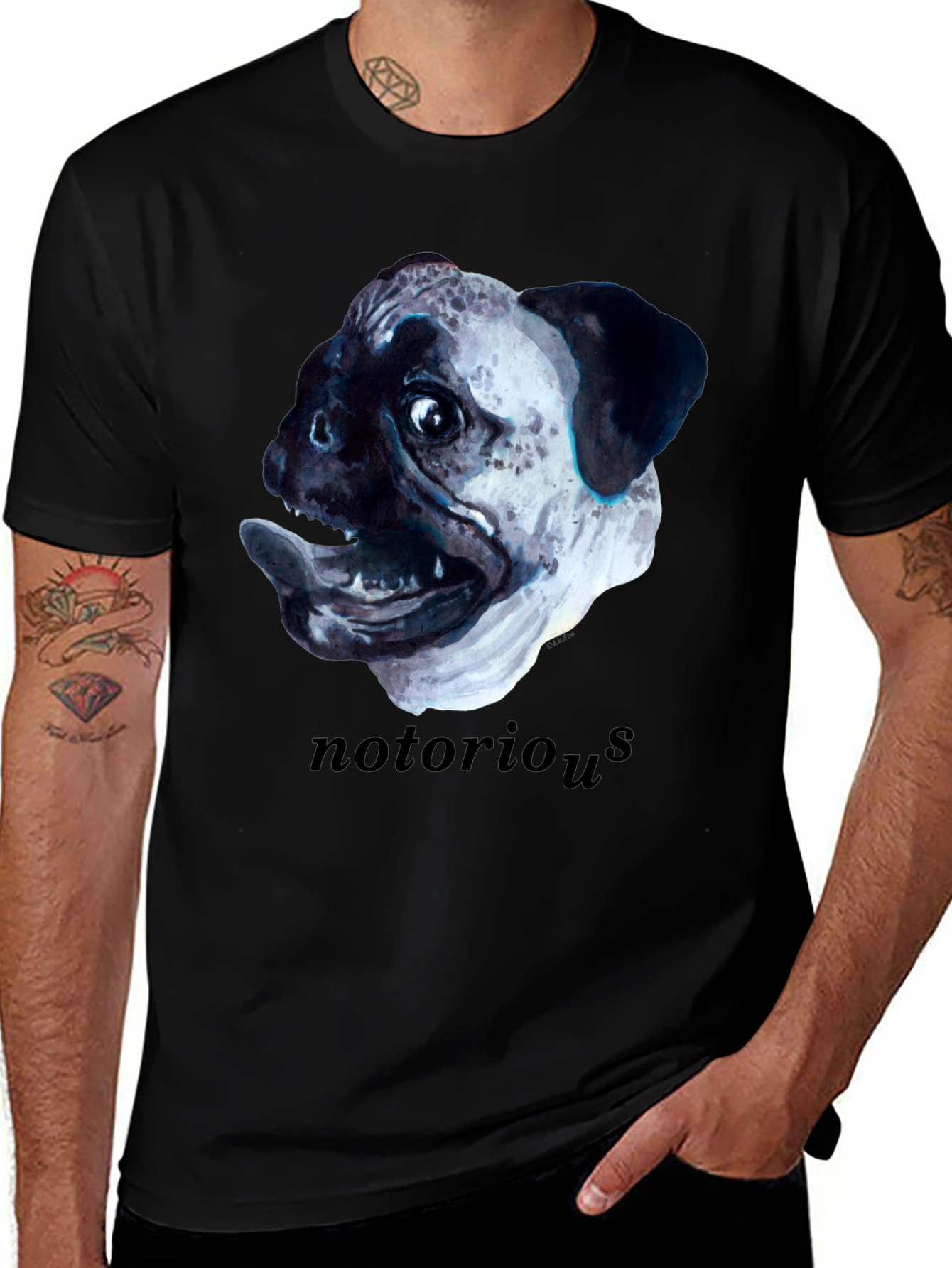 Variant 2 of Notorious Pugs T-Shirt - Funny Dog Tee