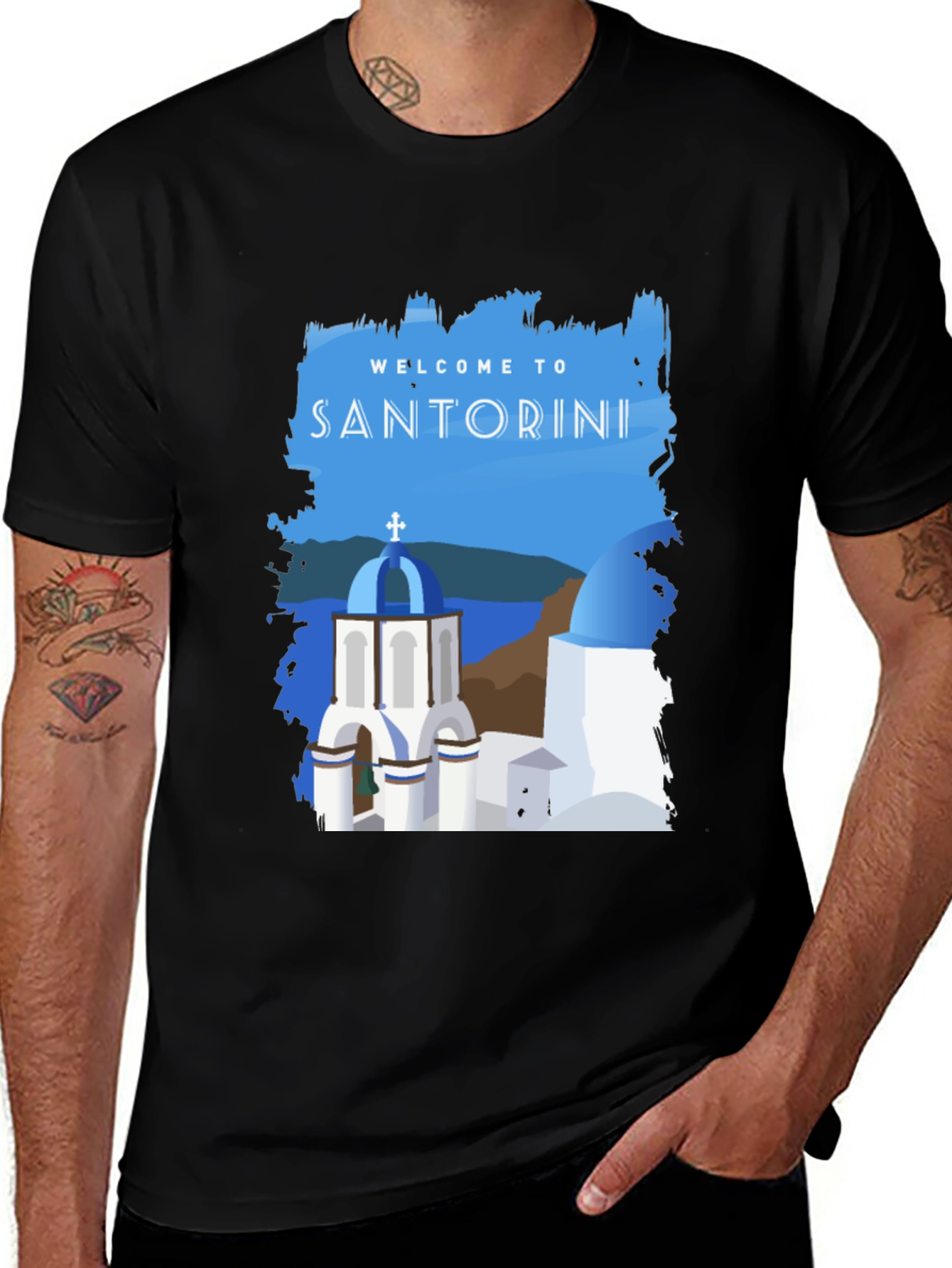 Santorini Greece Travel T-Shirt