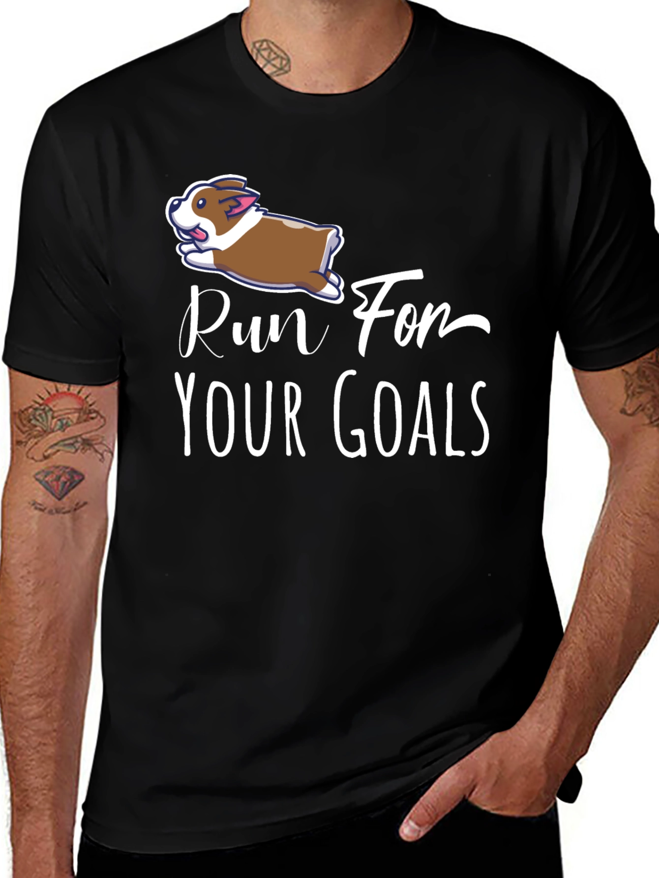 Variant 17 of Run For Your Goals Graphic T-Shirt