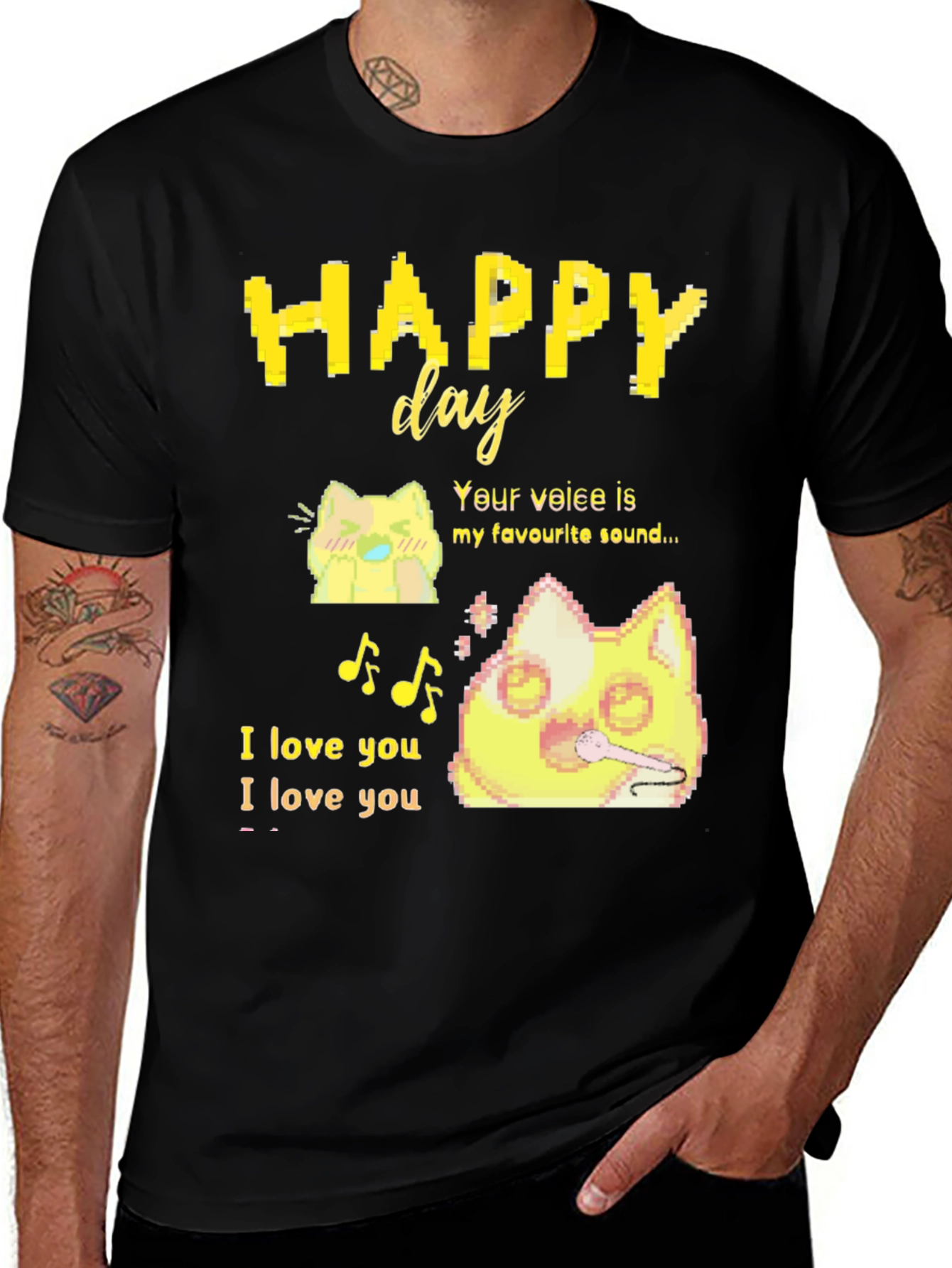 Variant 11 of Happy Day T-Shirt: Anime Cat Lover Tee