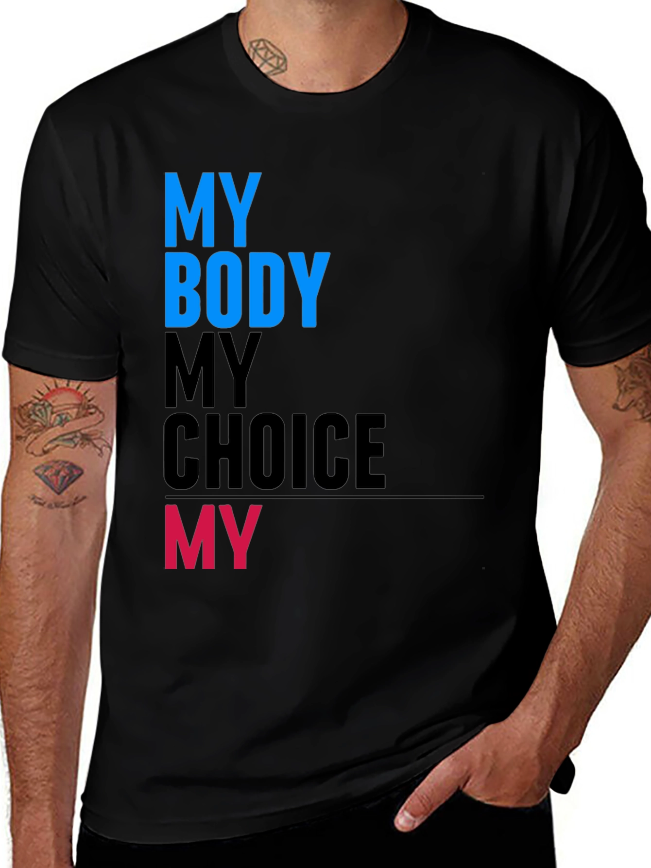 Black My Body My Choice Graphic Tee main image