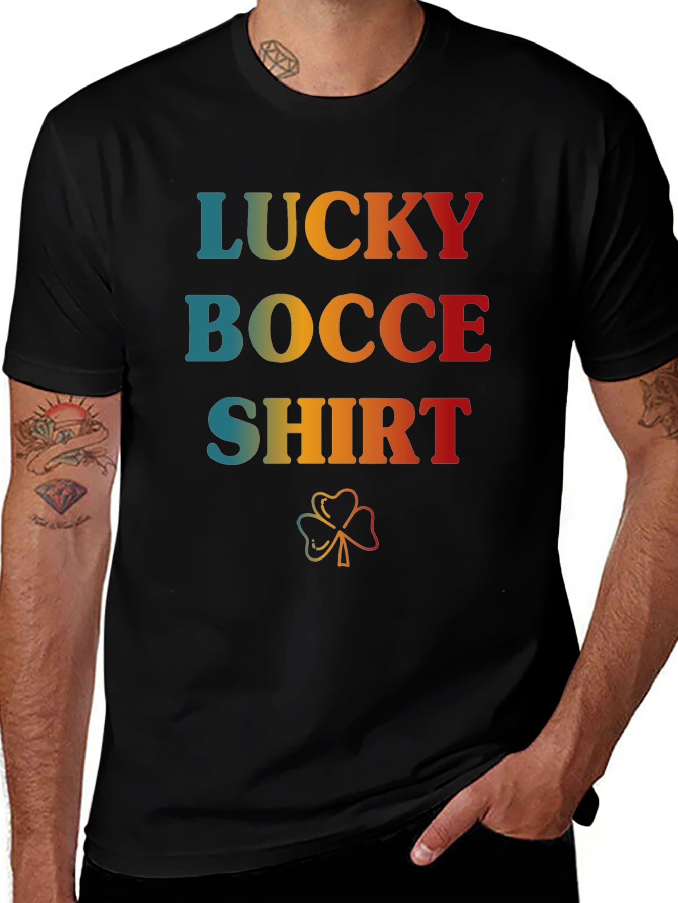 Variant 12 of Lucky Bocce Shirt, Retro Style, St. Patrick's Day
