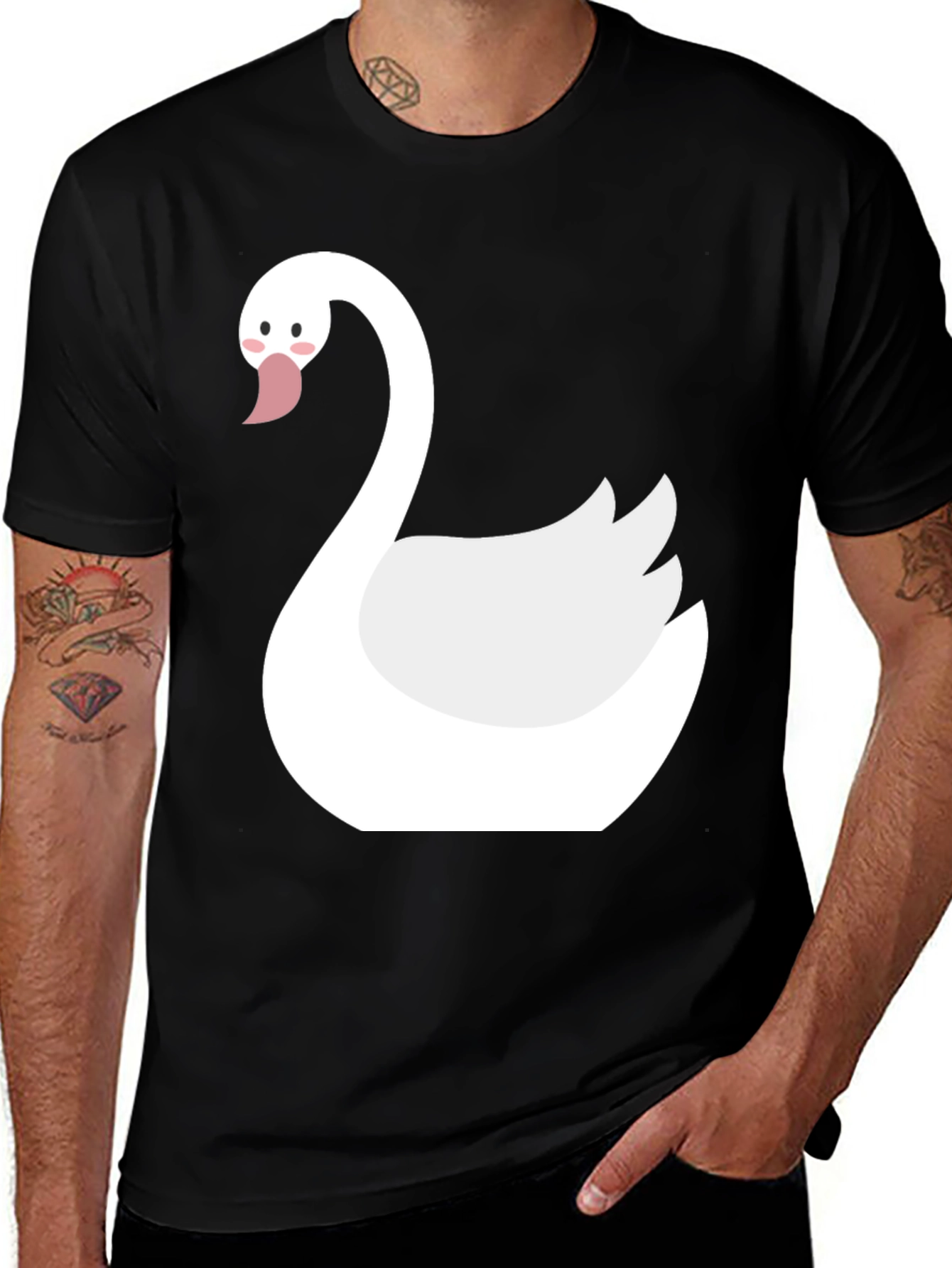 Variant 15 of Swan Graphic T-Shirt - Quirky & Cute