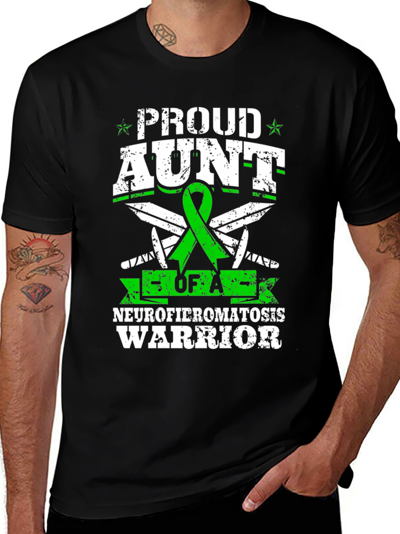 Proud Aunt Neurofibromatosis Warrior T-Shirt