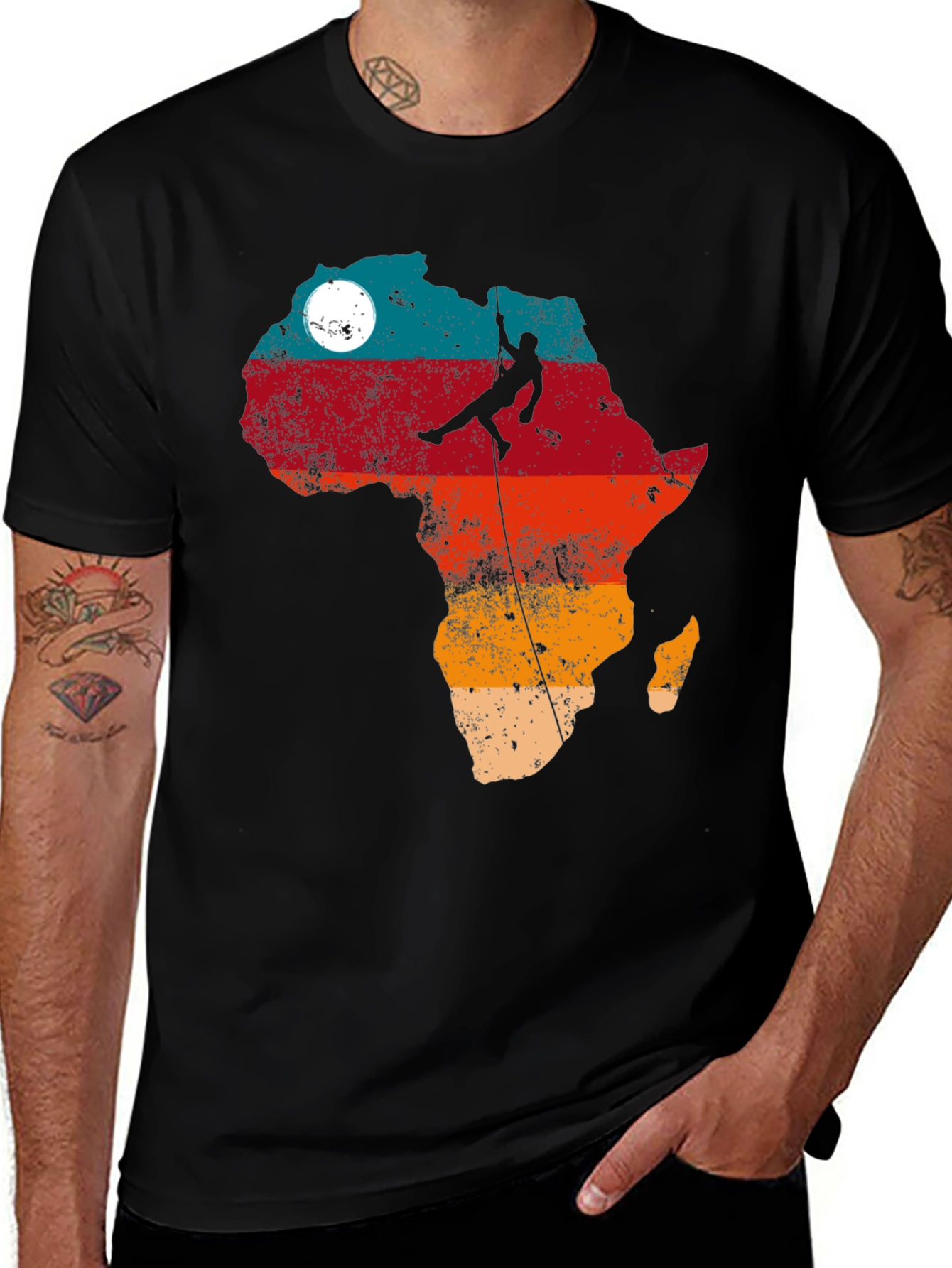Variant 25 of Africa Climbing T-Shirt - Adventure Tee