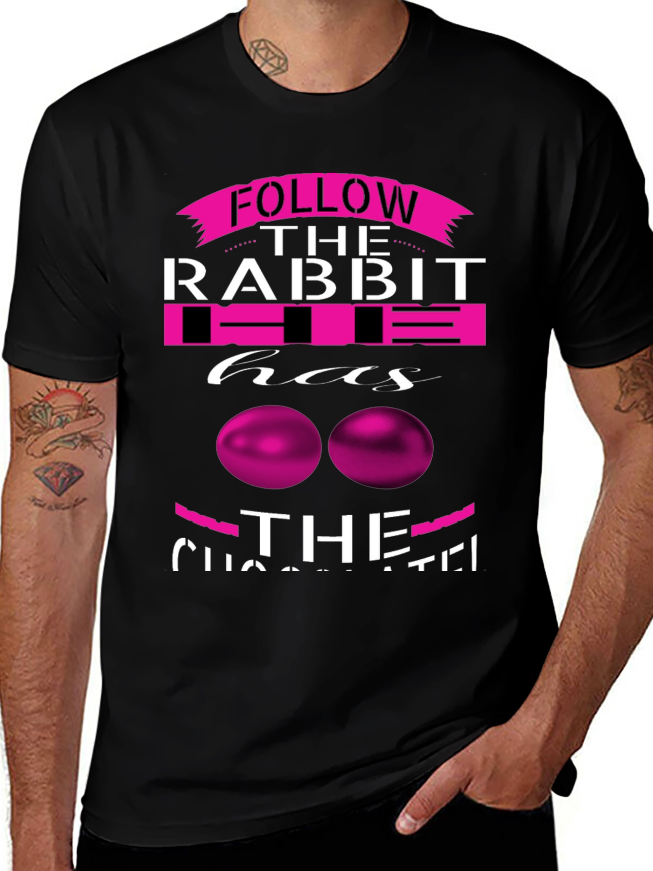 Variant 27 of Follow The Rabbit T-Shirt