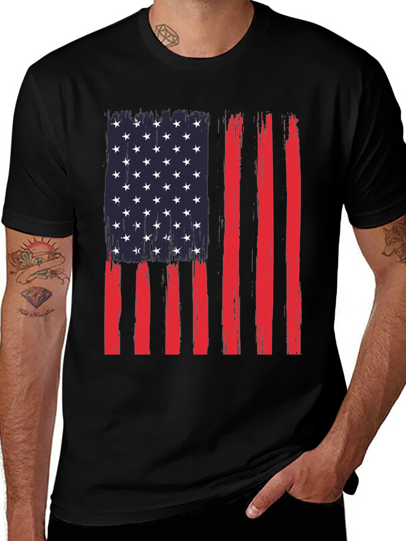 Variant 18 of American Flag Patriotic Graphic T-Shirt