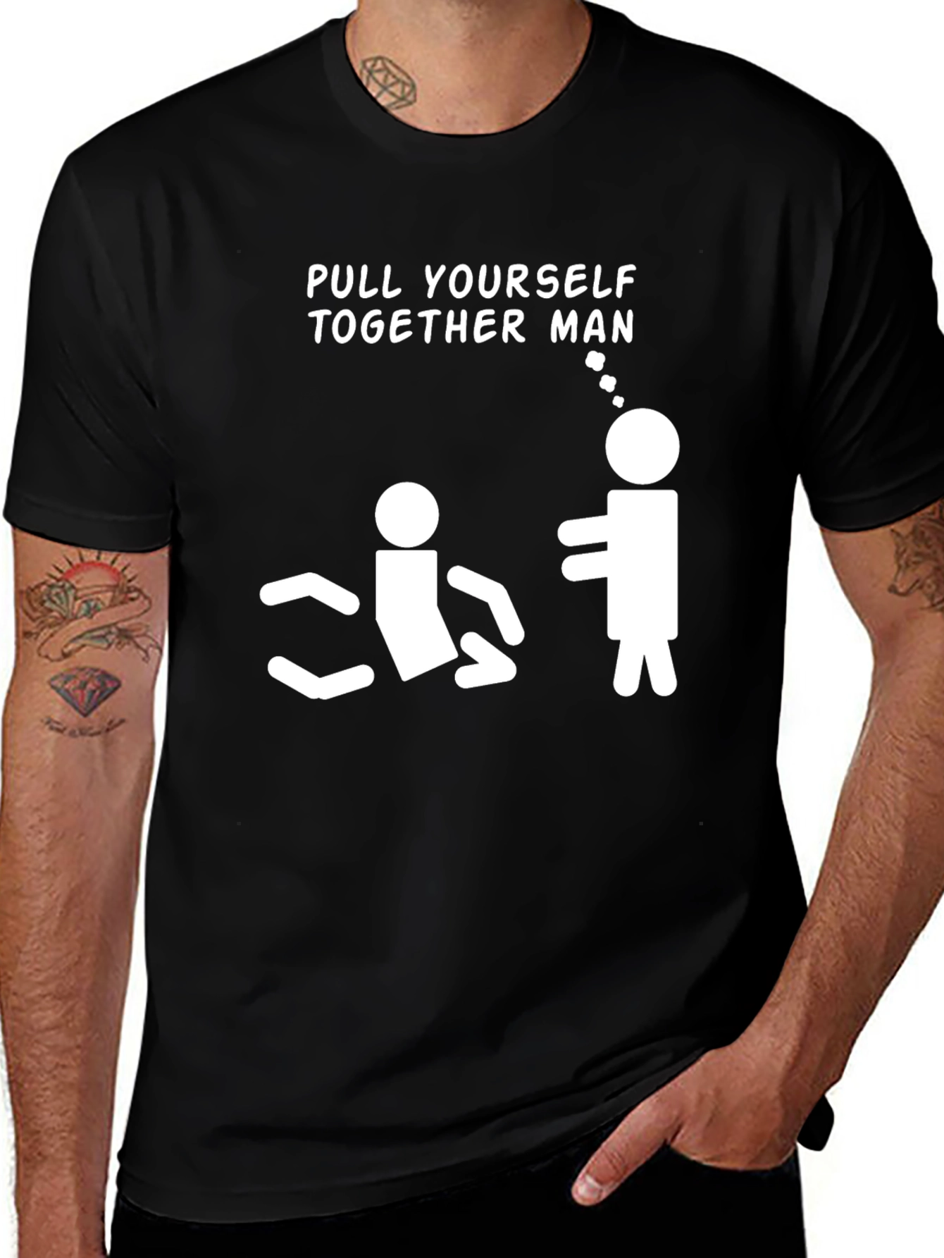 Variant 6 of Pull Yourself Together Funny Graphic Tee