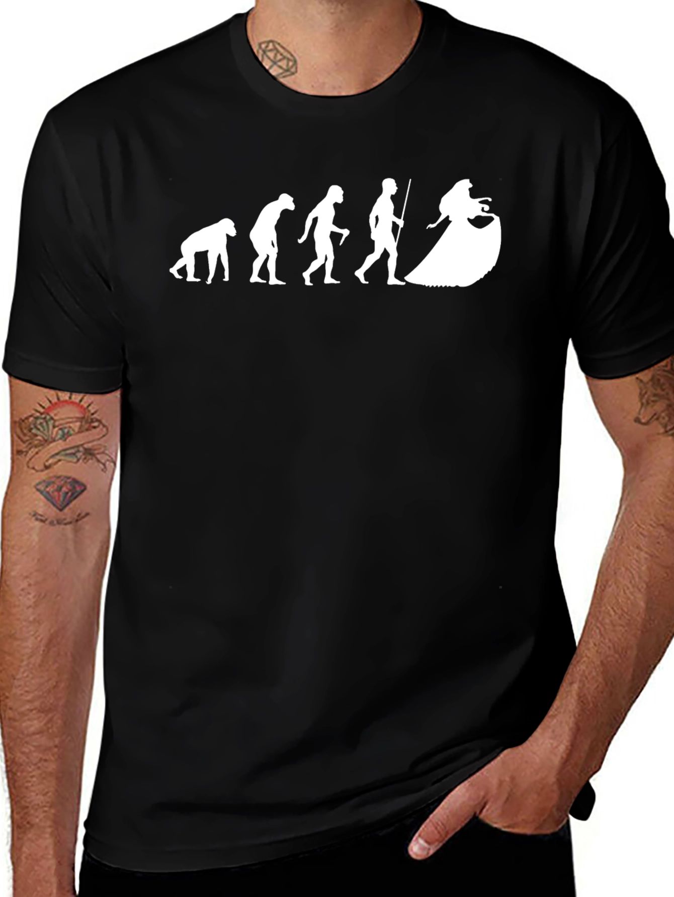 Variant 29 of Evolution to Bride T-Shirt | Funny Wedding Tee