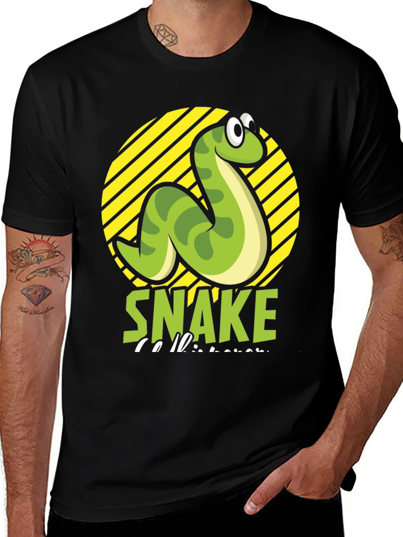 Variant 20 of Funny Snake T-Shirt - Cartoon Serpent Graphic Tee