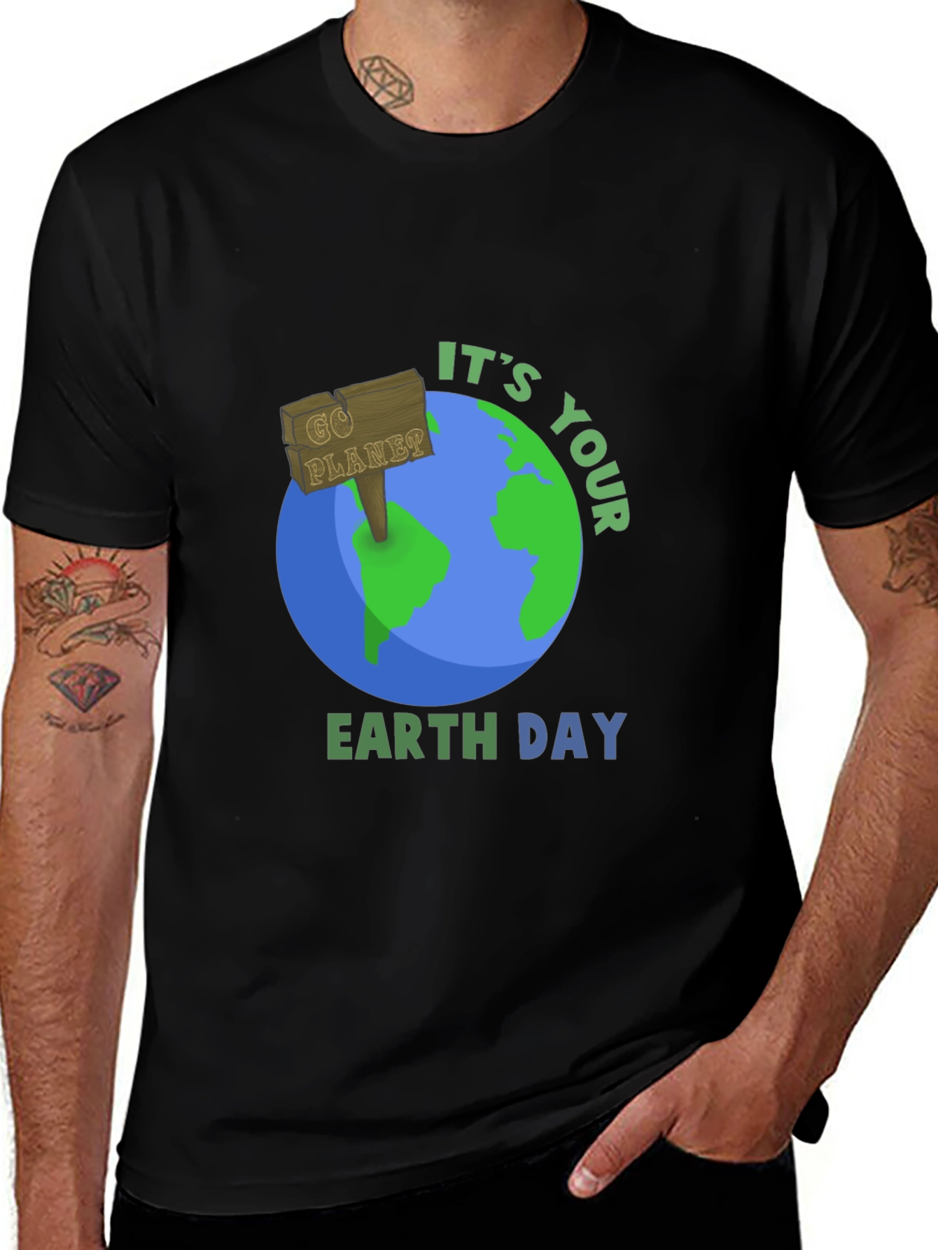 Earth Day Graphic Tee - Go Planet!