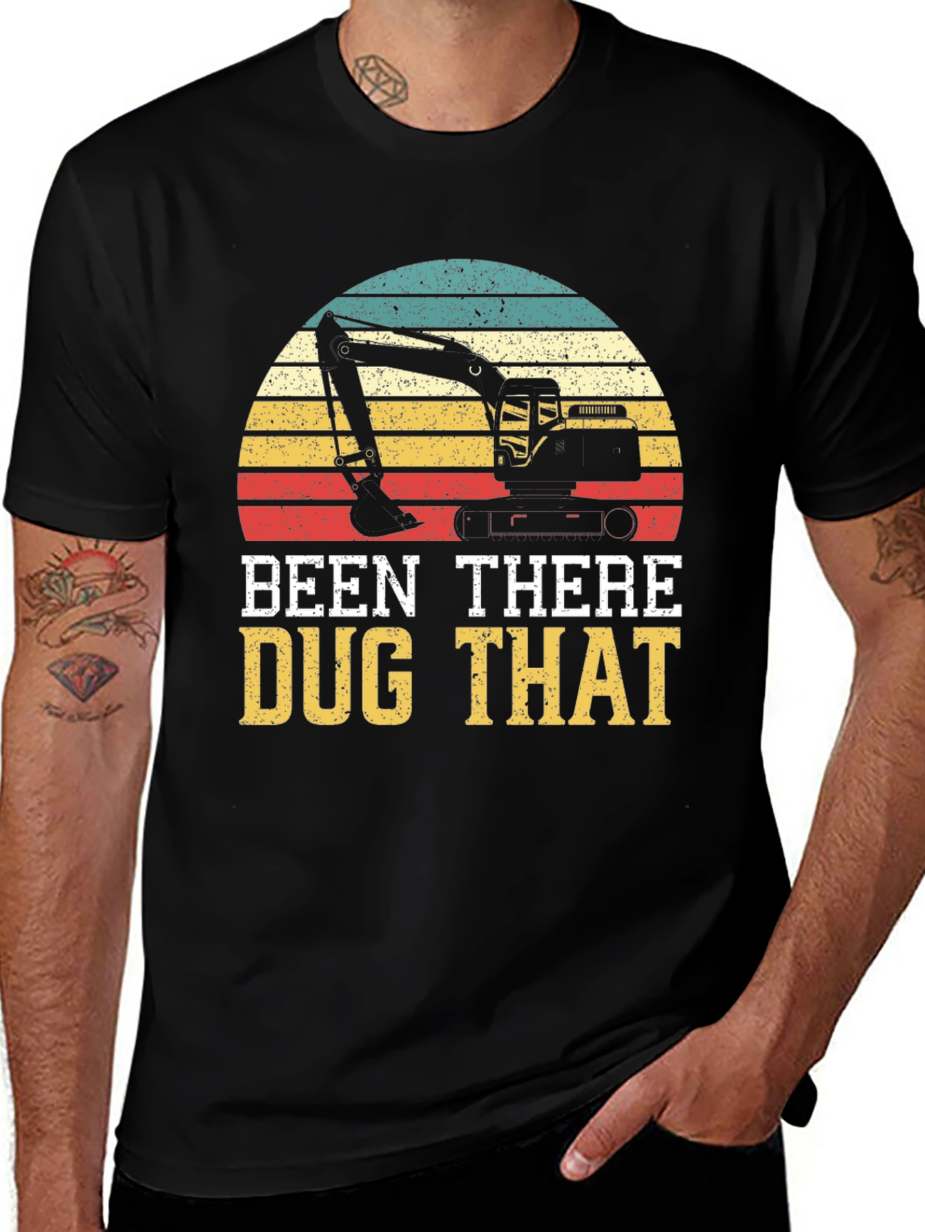 Variant 17 of Been There Dug That Excavator T-Shirt