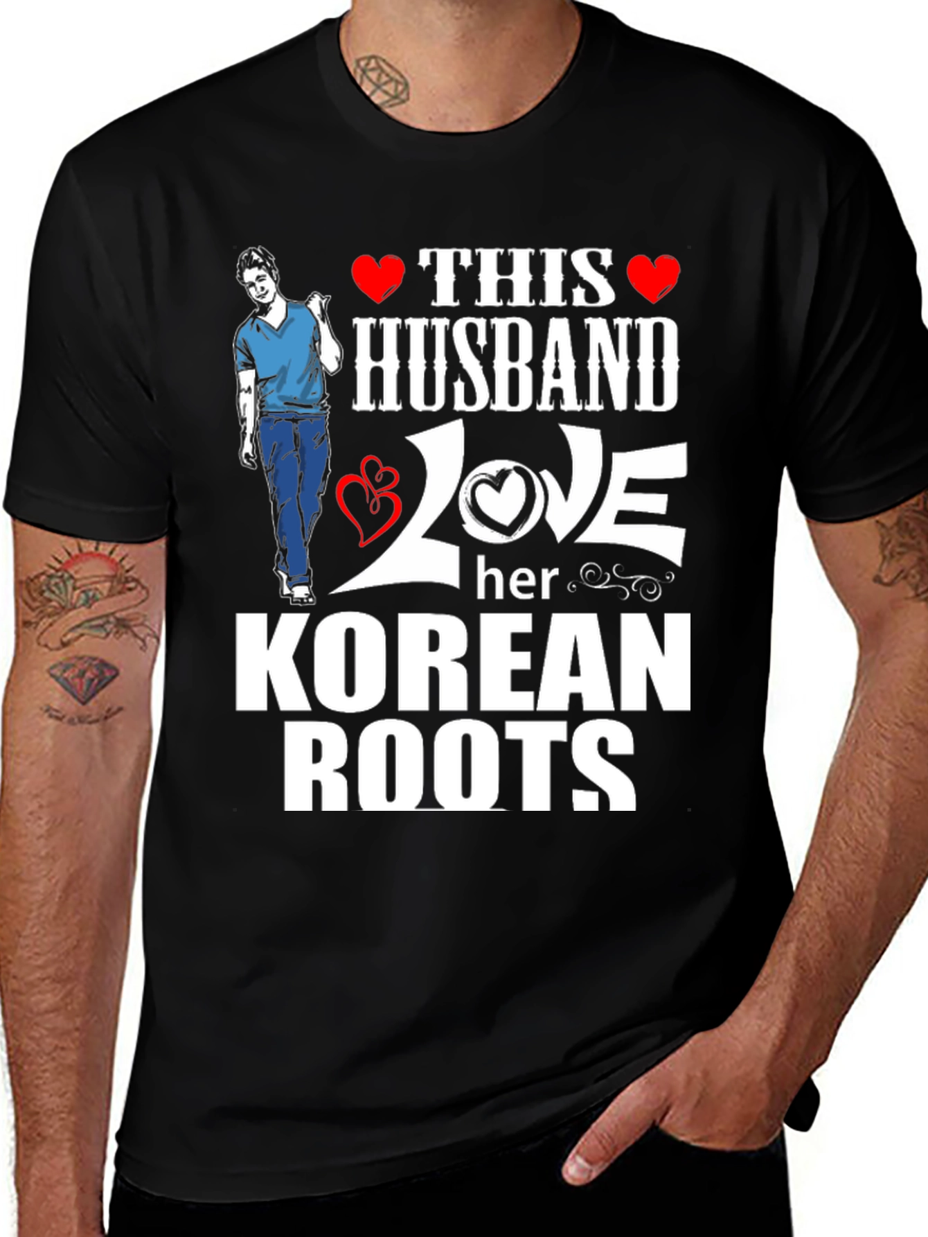 Variant 21 of Husband Loves Korean Roots Graphic Tee