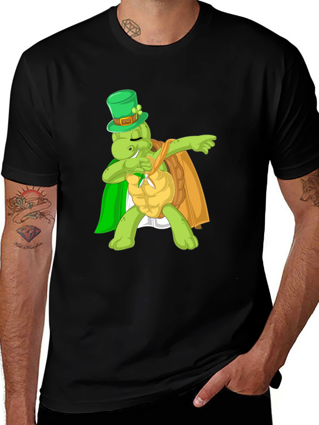 St Patrick's Day Turtle Dab T-Shirt
