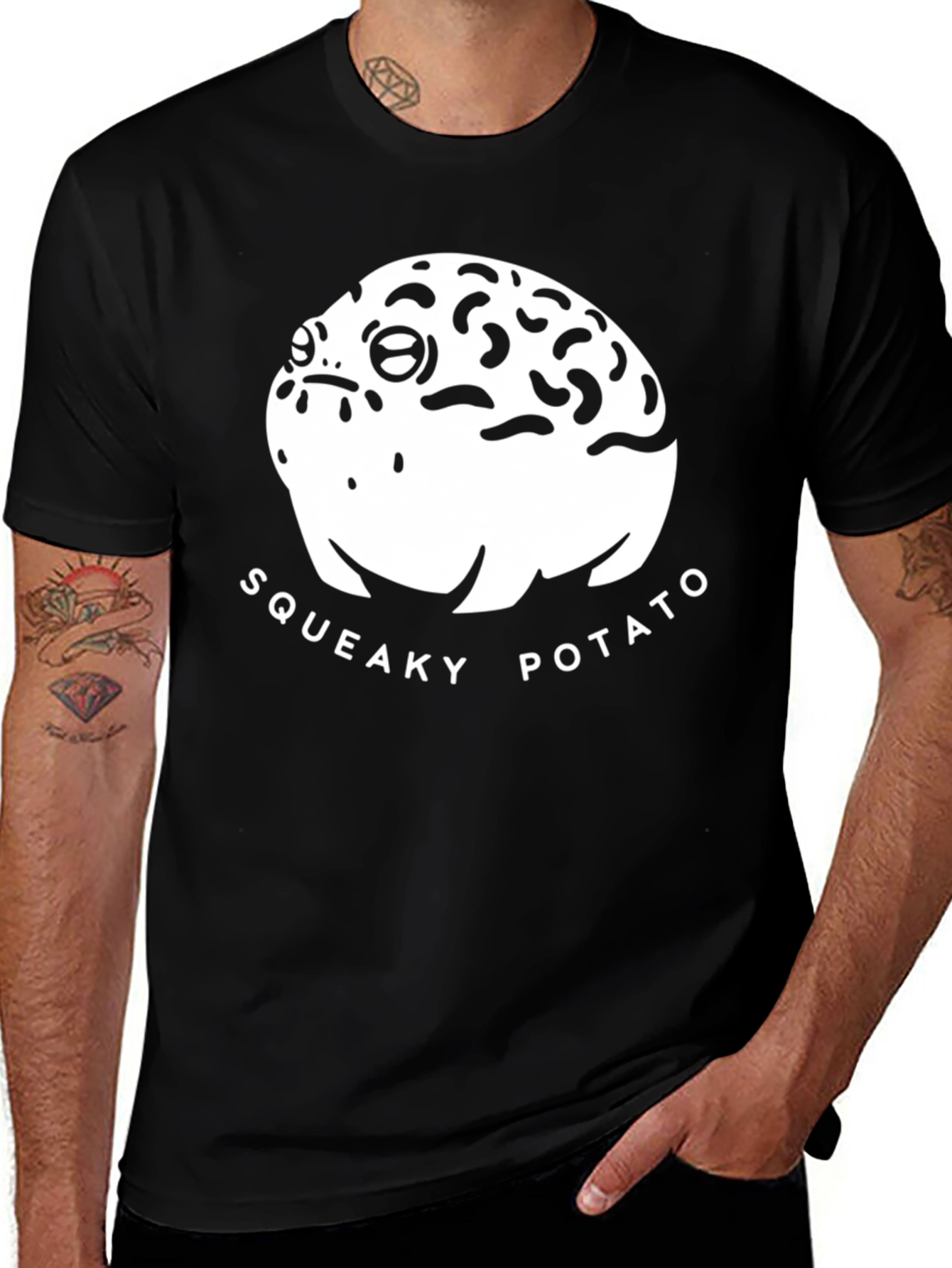 Variant 4 of Squeaky Potato Graphic Tee - Funny Food T-Shirt