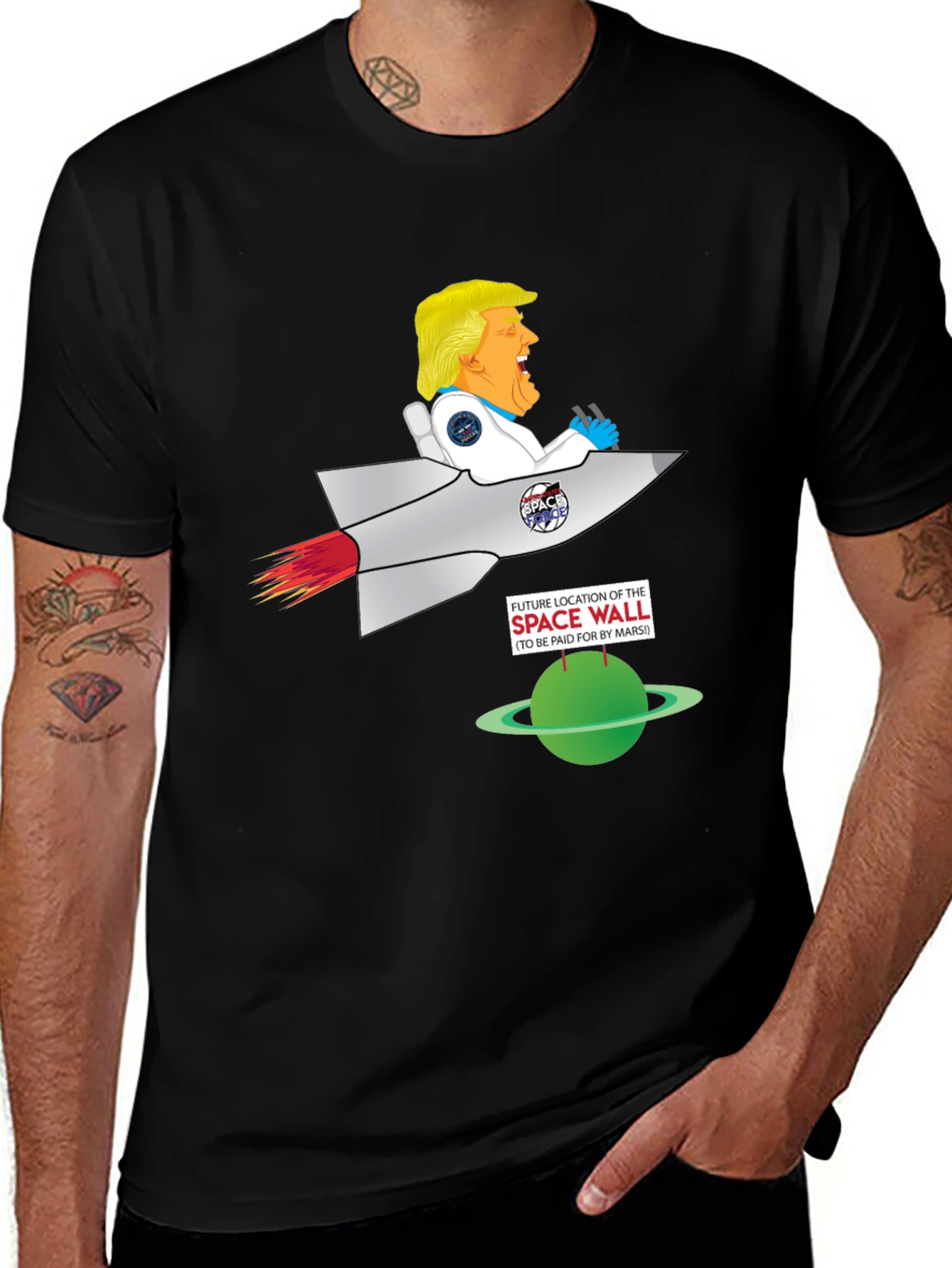 Variant 30 of Trump Space Wall T-Shirt